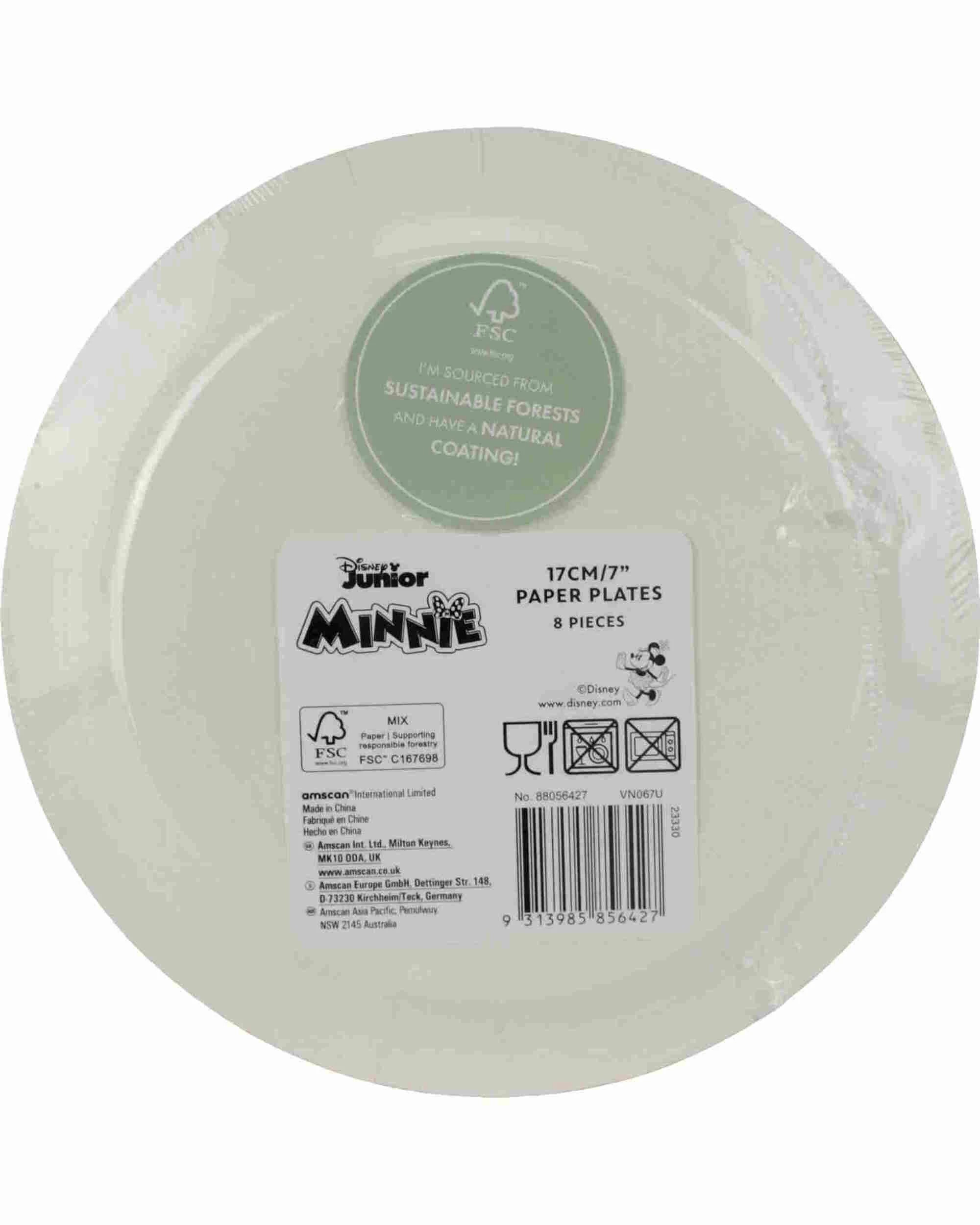 2 Disney Minnie Mouse Forever Small Paper Plates Pack of 8, 2 of 2