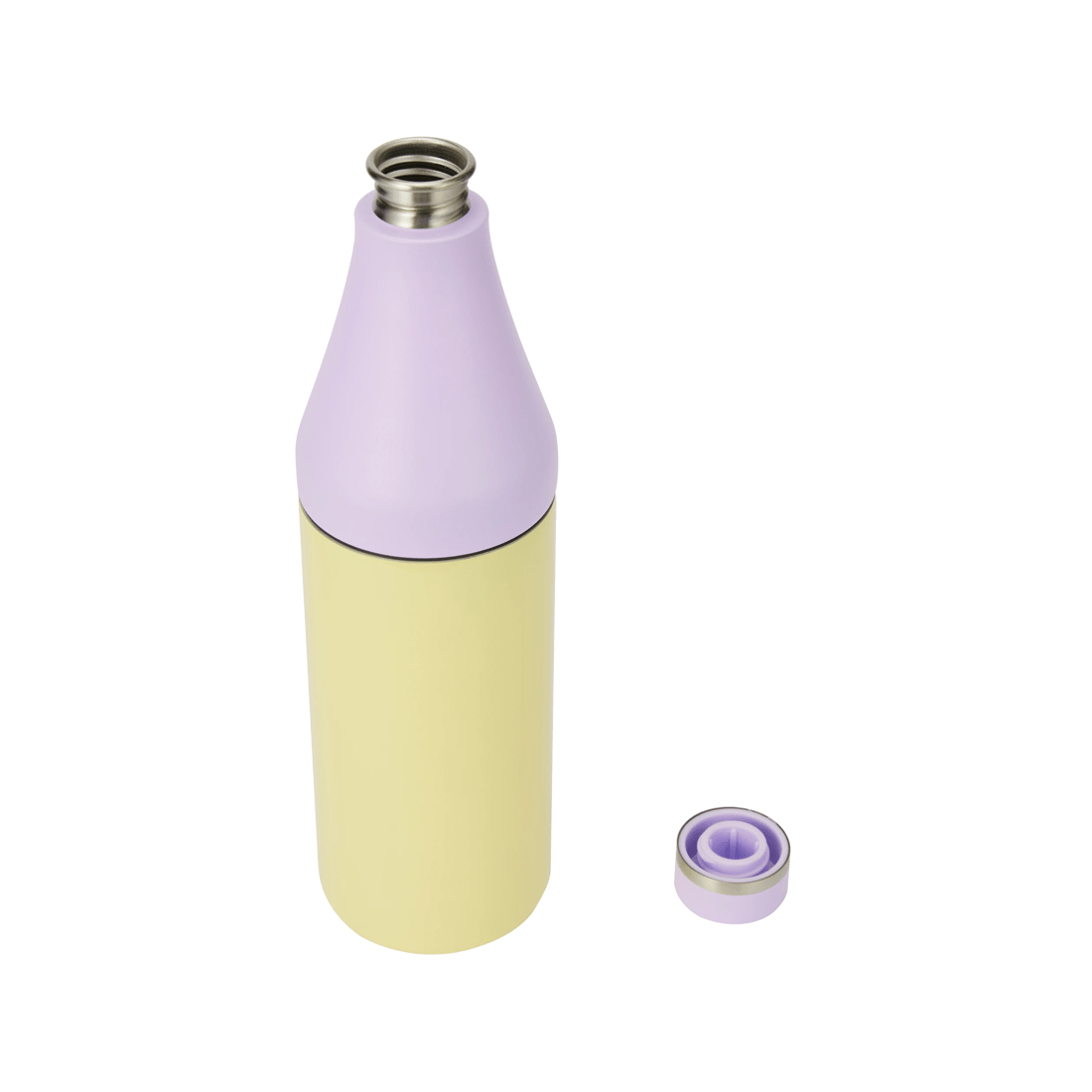 4 600ml Lemon Stainless Steel Drink Bottle, 4 of 6