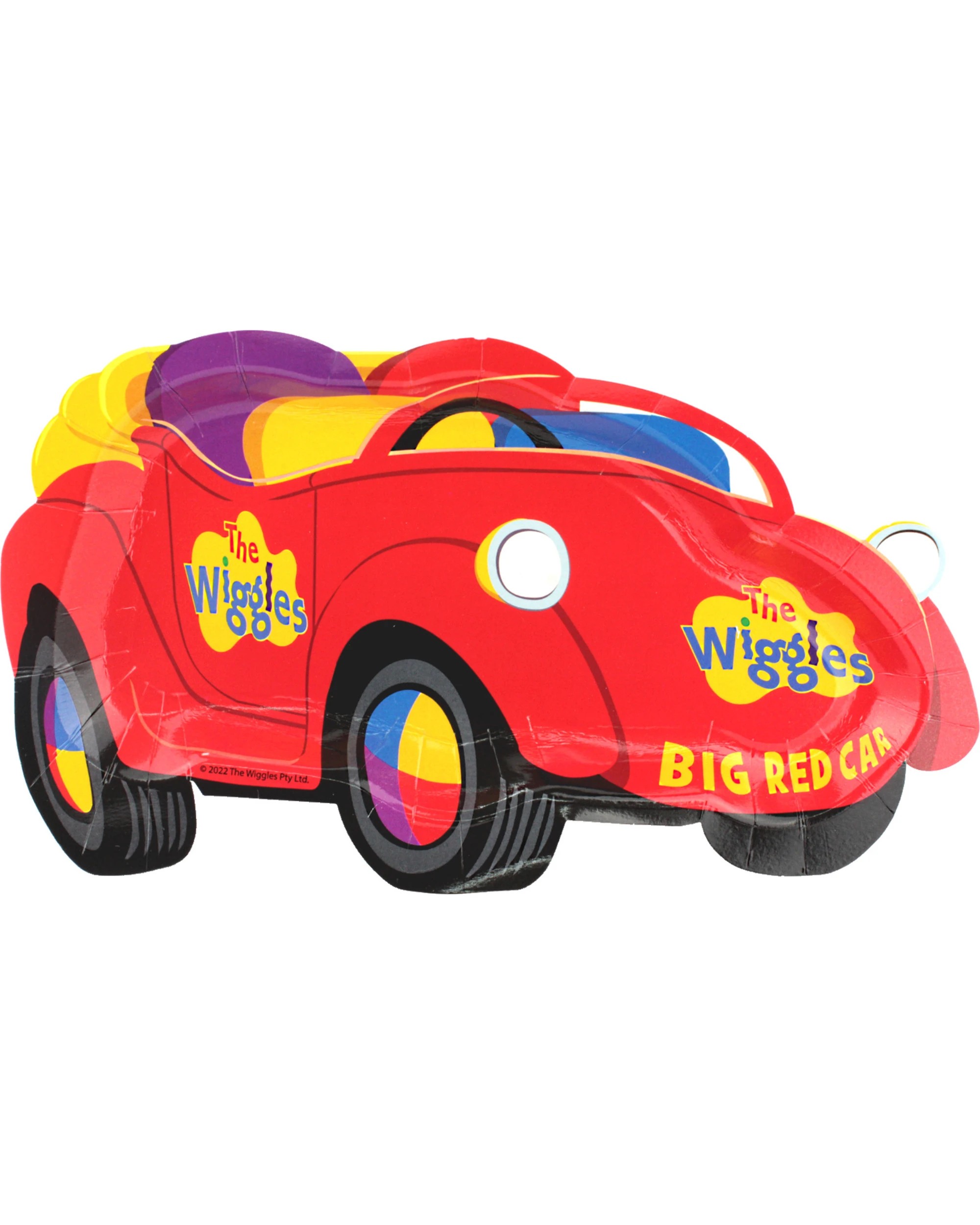 1 The Wiggles The Wiggles Party Big Red Car Paper Plates Pack of 8, 1 of 2