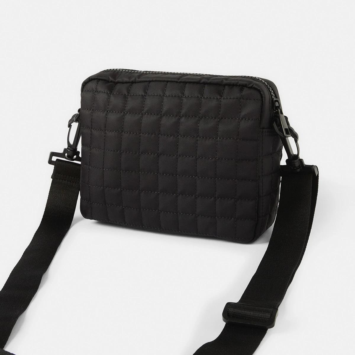 2 Quilted Crossbody Bag Black, 2 of 6
