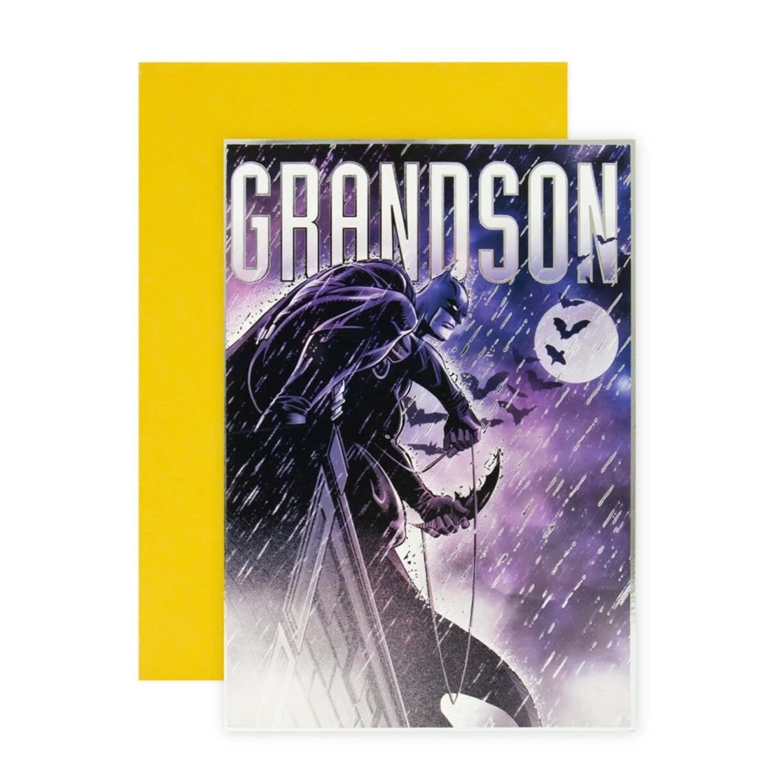 1 Connections from Hallmark DC Comics Batman Birthday Card for Grandson - Legendary, 1 of 3