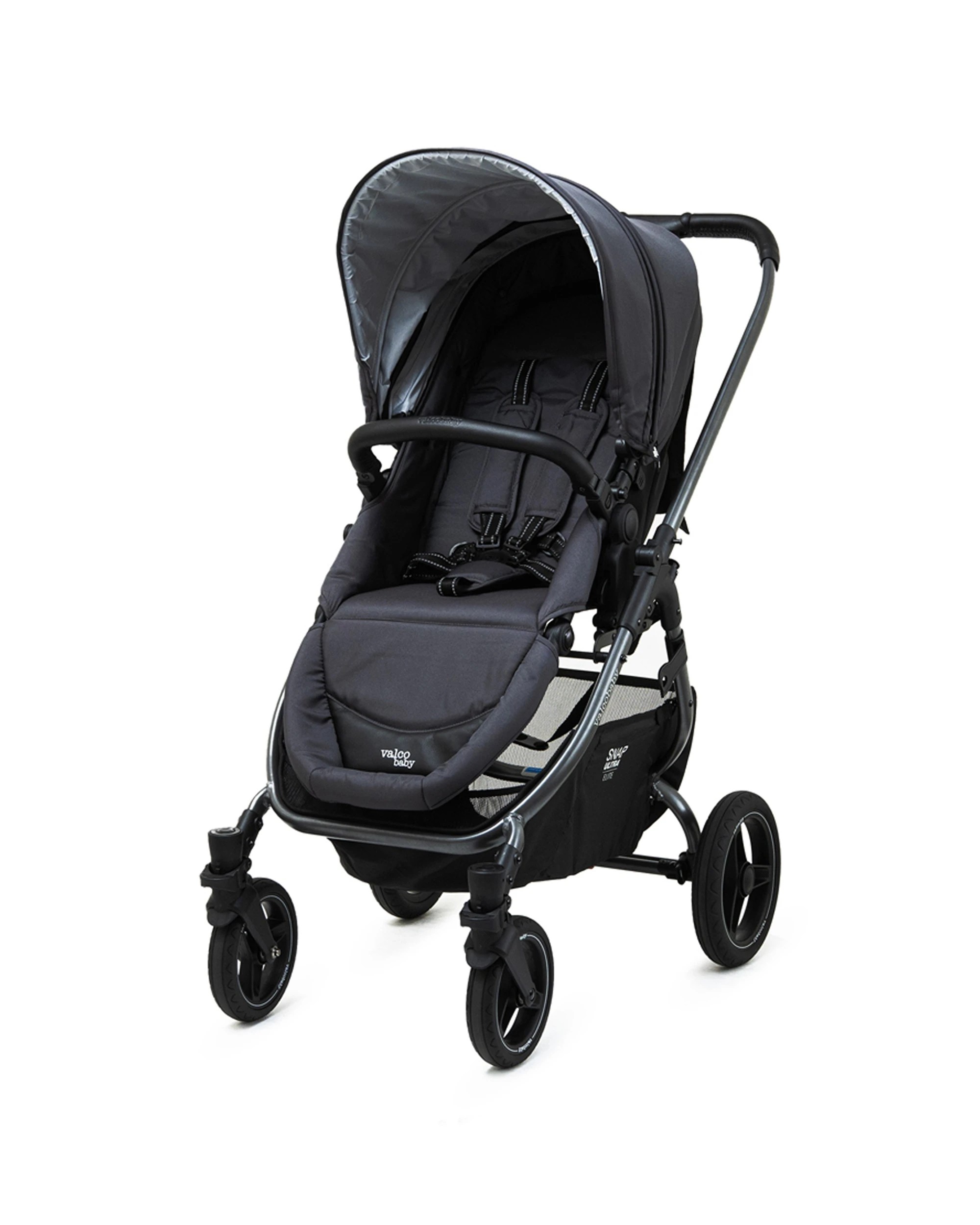 8 ValcoBaby Snap Ultra Elite Stroller Pram Reversible Seat Leatherette Quilte - Grey, 8 of 9