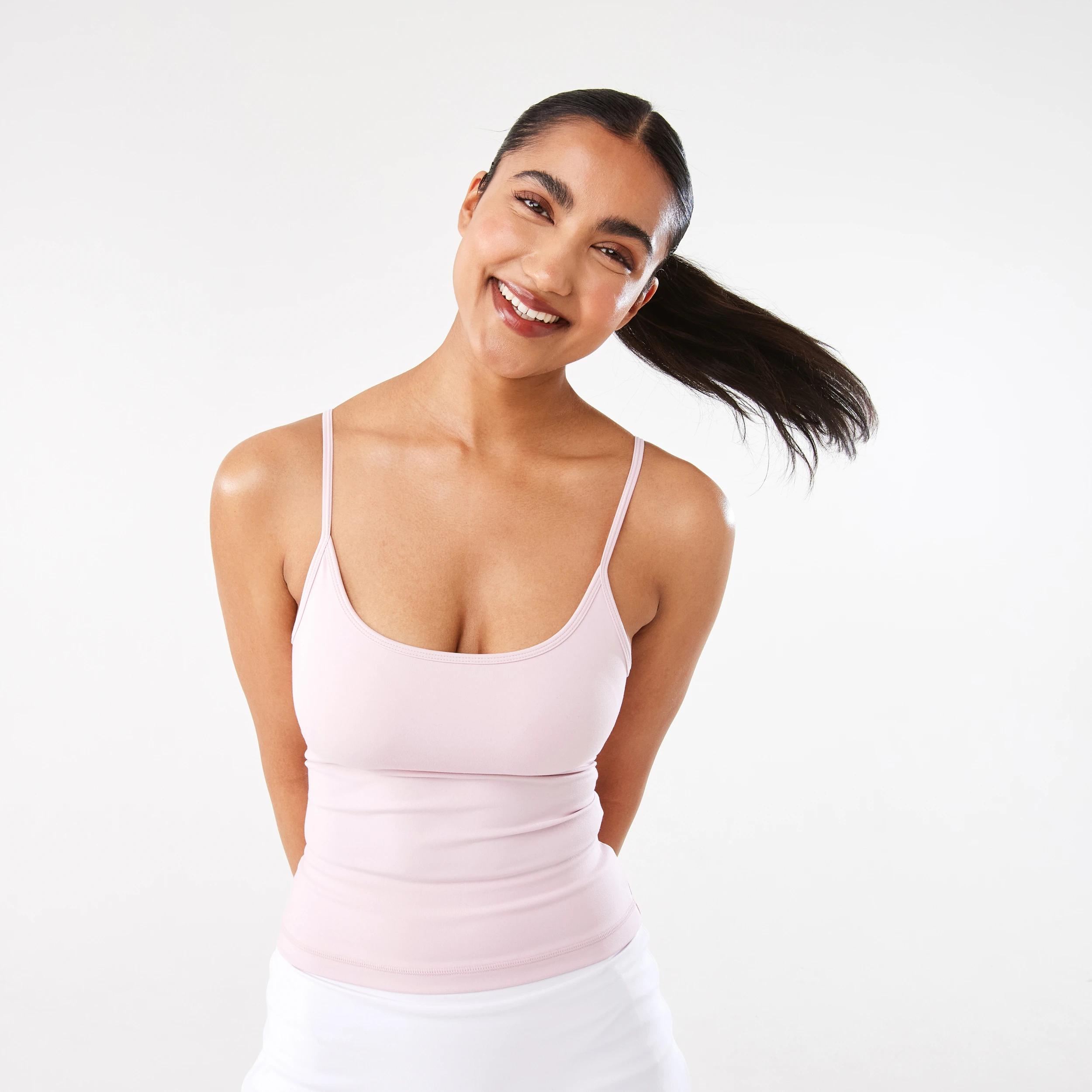 1 Active Womens Ultrasoft Shelf Tank AURA PINK, 1 of 7
