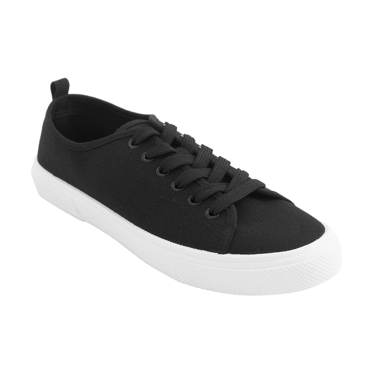 1 Casual Canvas Shoes Black, 1 of 5