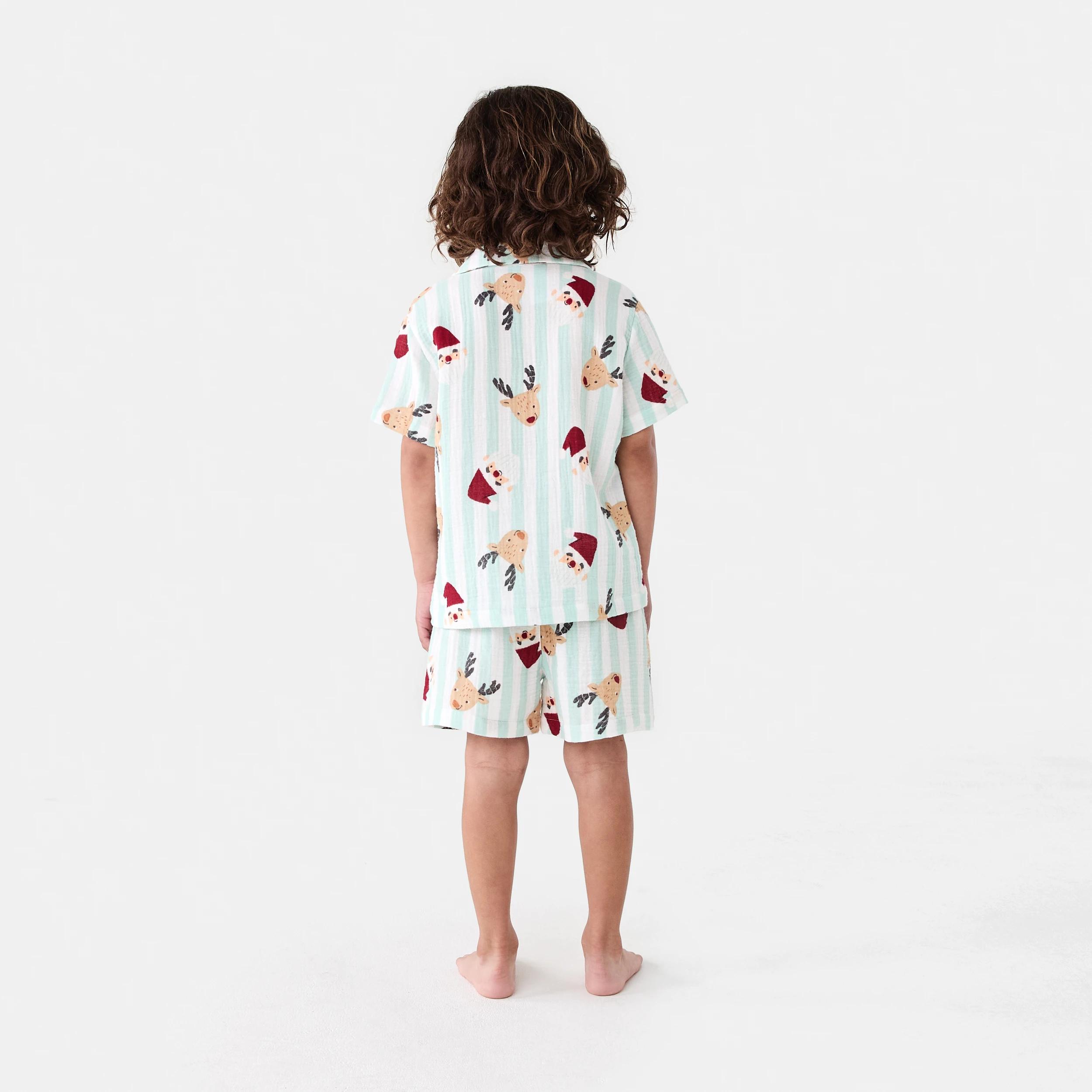 2 Christmas Woven Pyjama Set Gren Santr, 2 of 8