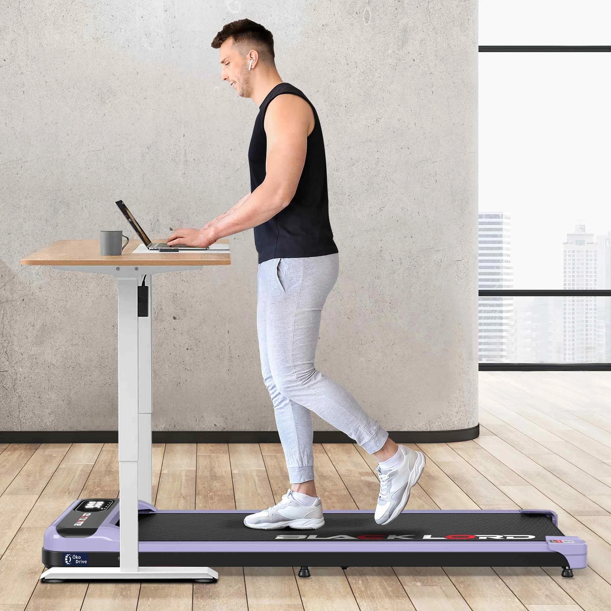 4 Black Lord Treadmill Electric Walking Pad Incline Home Gym Remote - Purple, 4 of 10