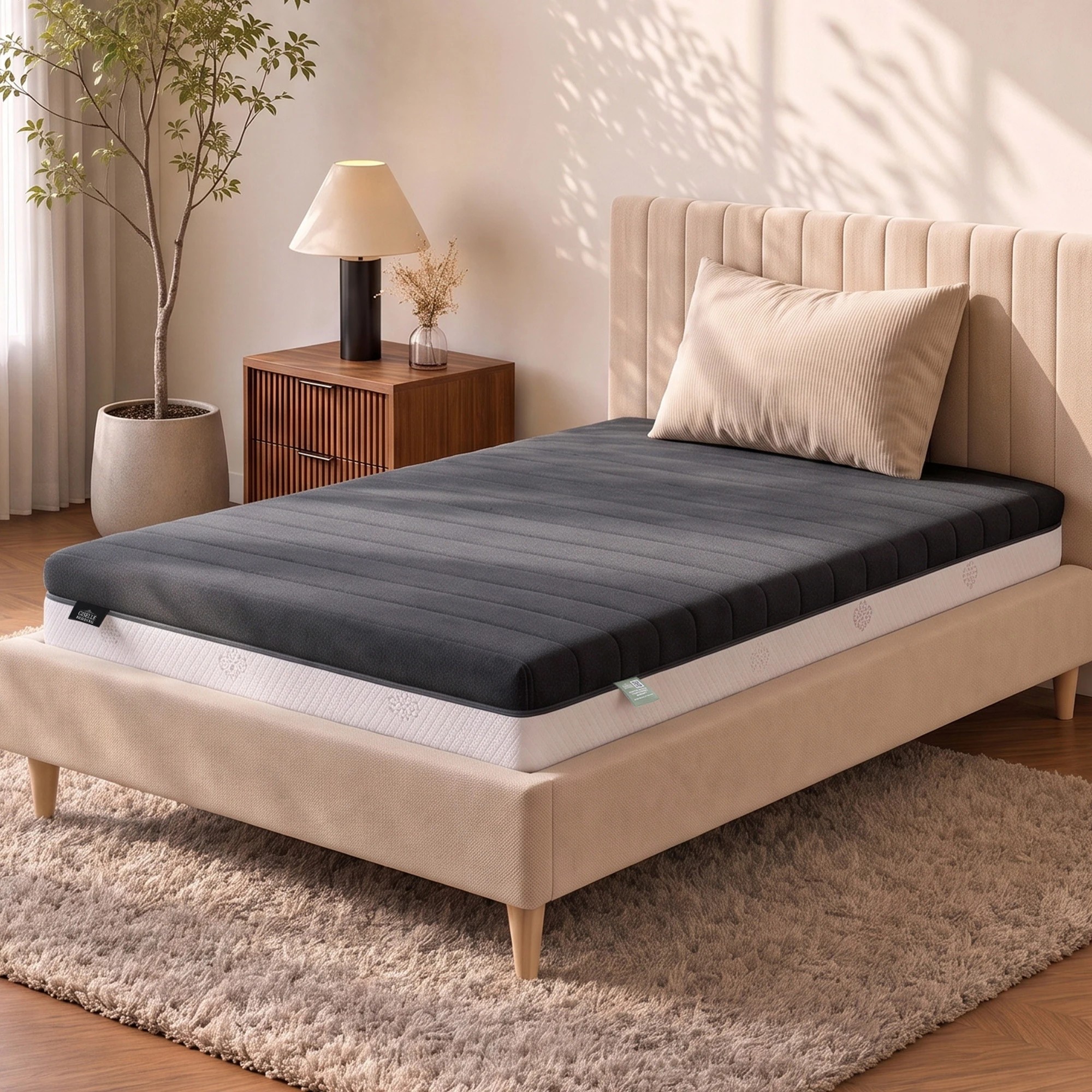 8 Giselle Bedding 18cm Memory Foam Mattress Dual Feel Reversible Foam - King Single Bed - Multi, 8 of 10