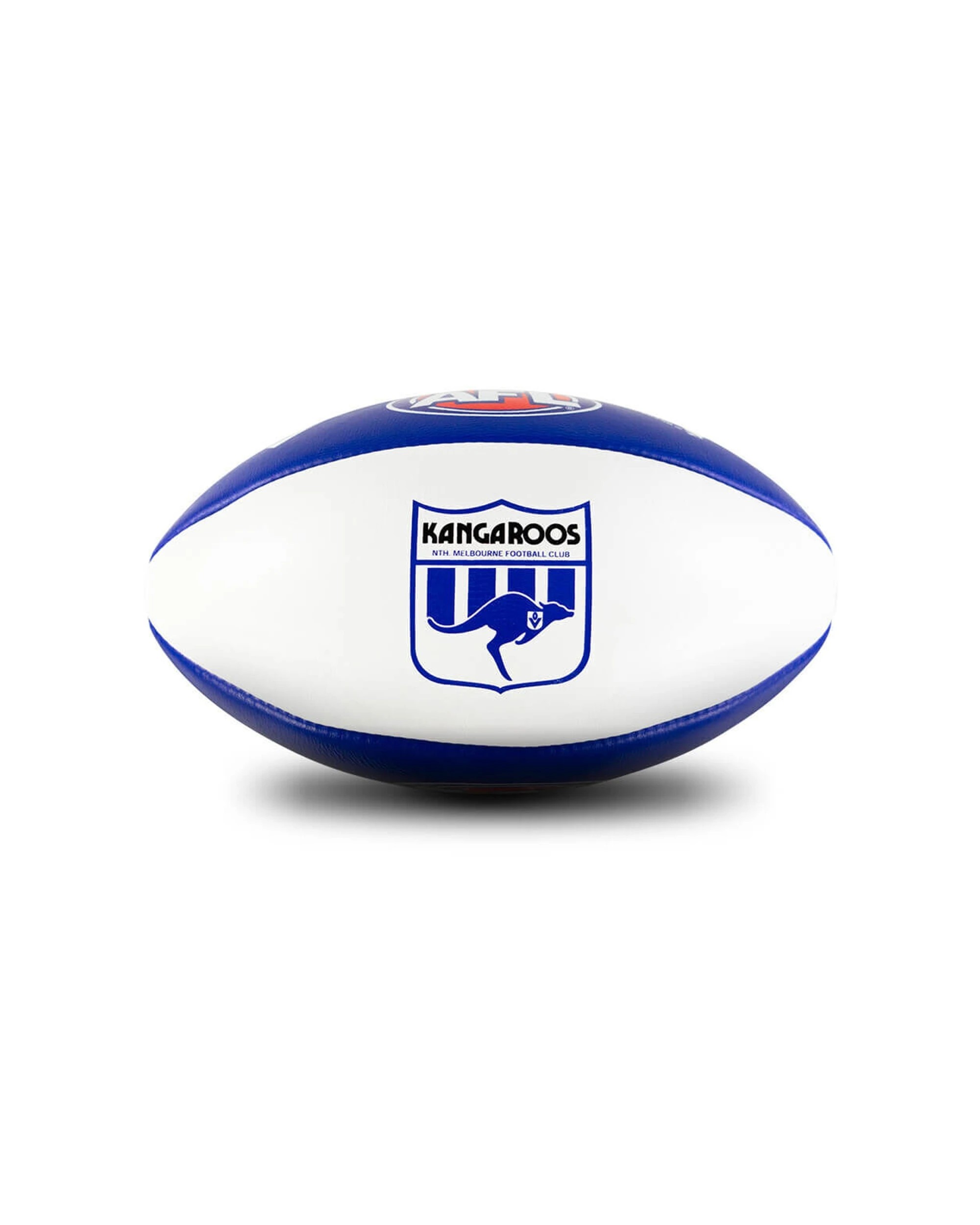 4 Sherrin AFL Team Leather Football North Melbourne Kangaroos Size 5 Training - Multi, 4 of 4