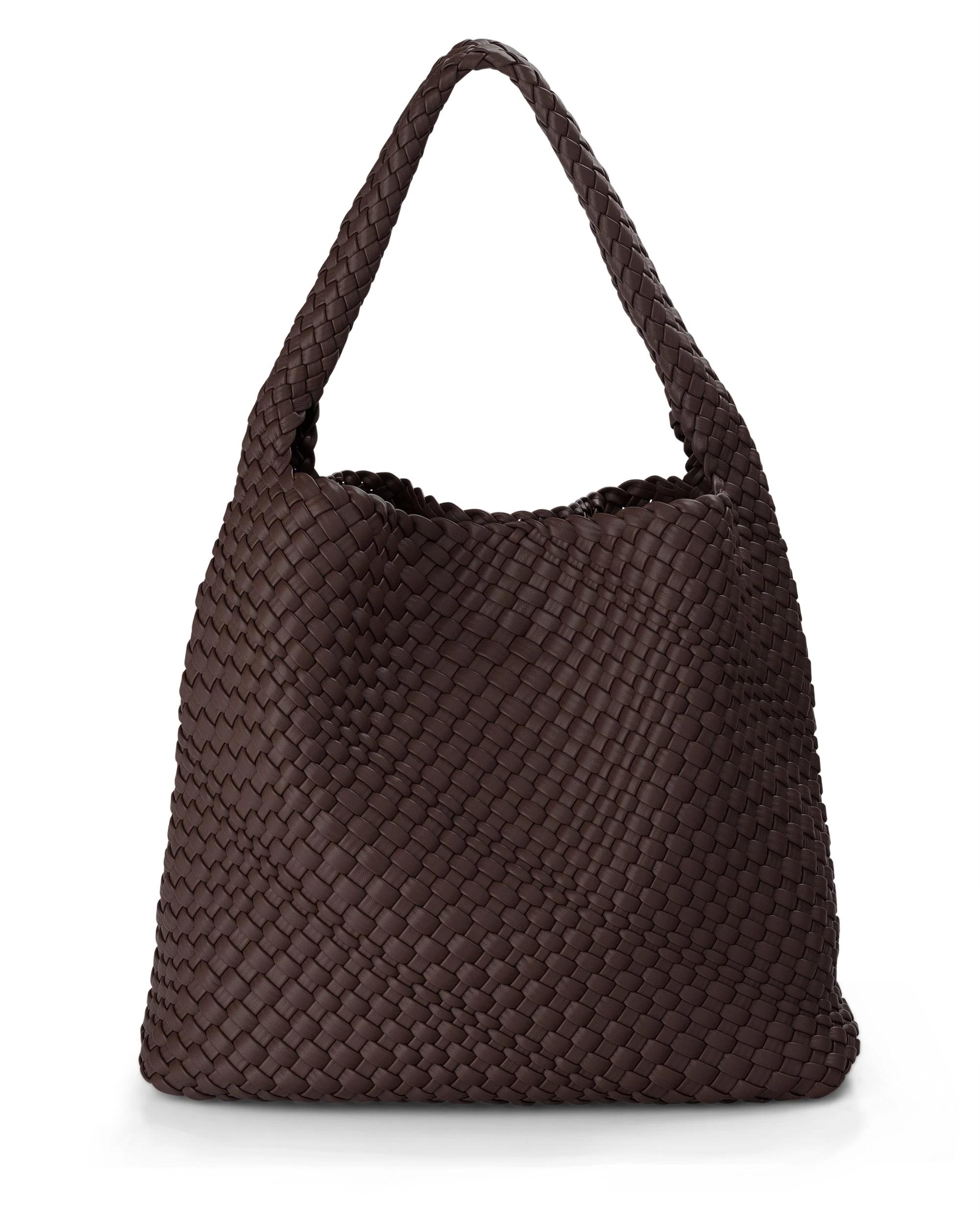 1 Madison Accessories Lydia Weave Large Hobo CHOCOLATE, 1 of 6