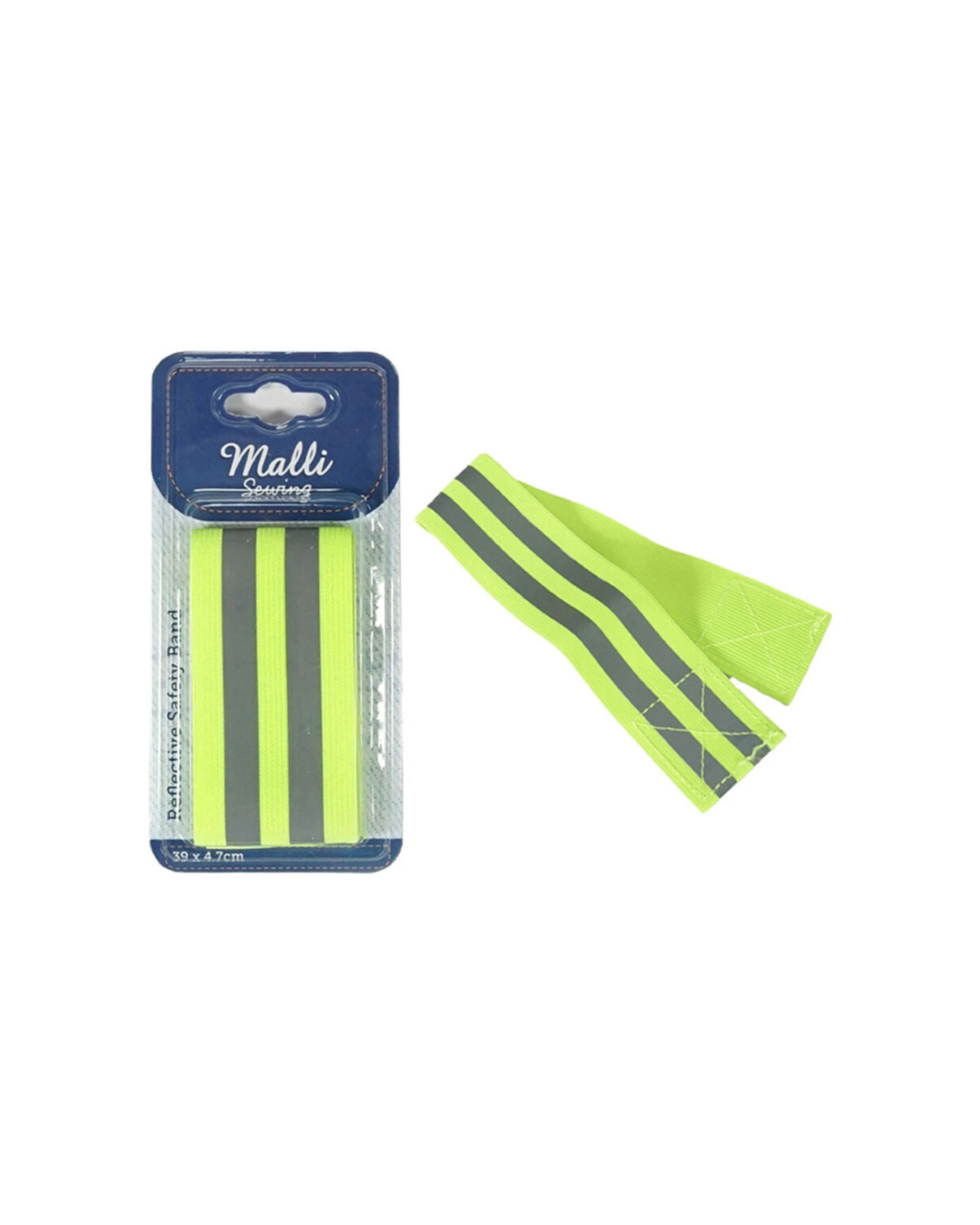 3 MALLI Adjustable Reflective Arm Band Strap 6 Pack For Joggers And Cyclists - Yellow, 3 of 3