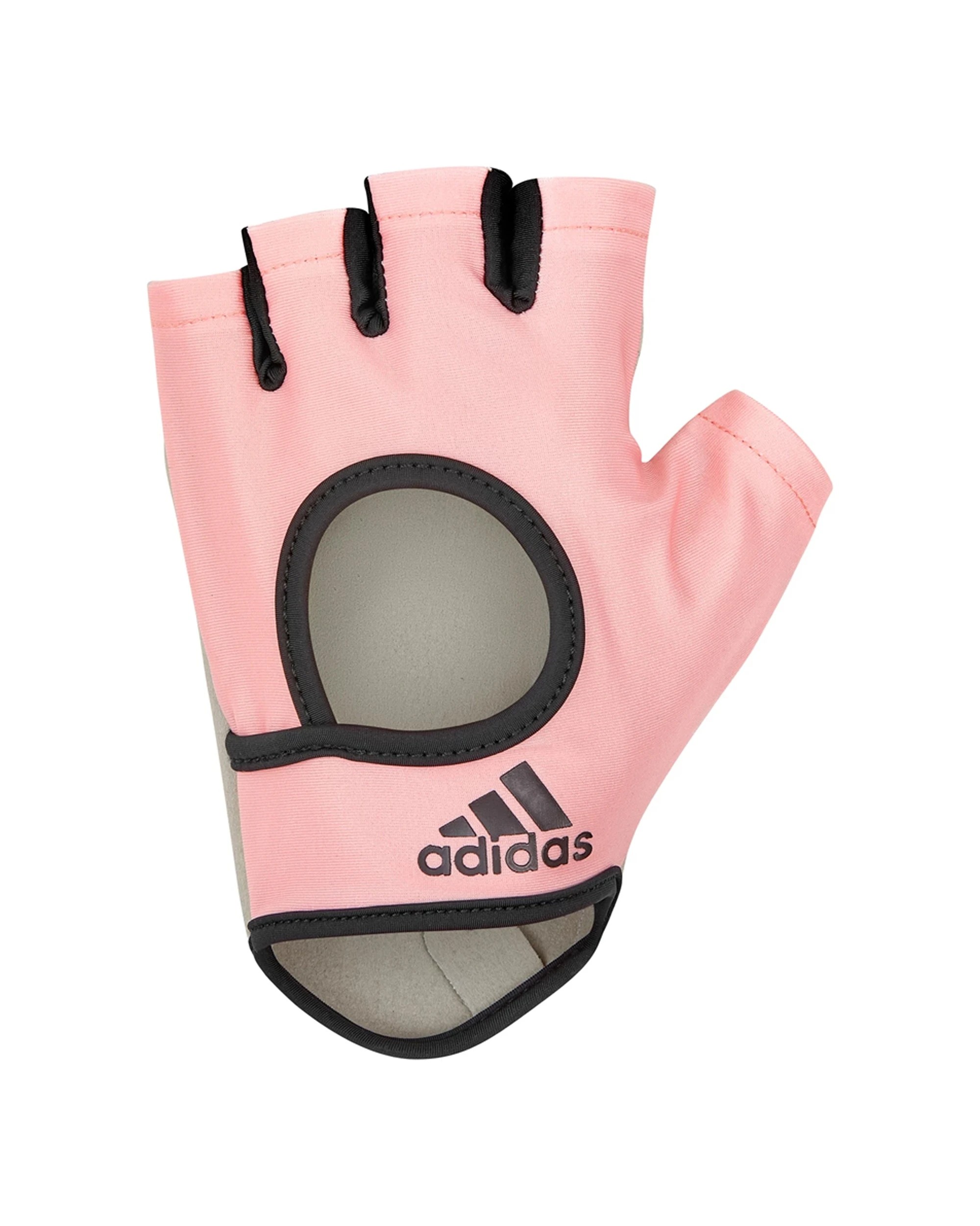 2 Adidas Essential Womens Gloves XL Breathable Suede Palm Grip Ring Pull - Pink, 2 of 8