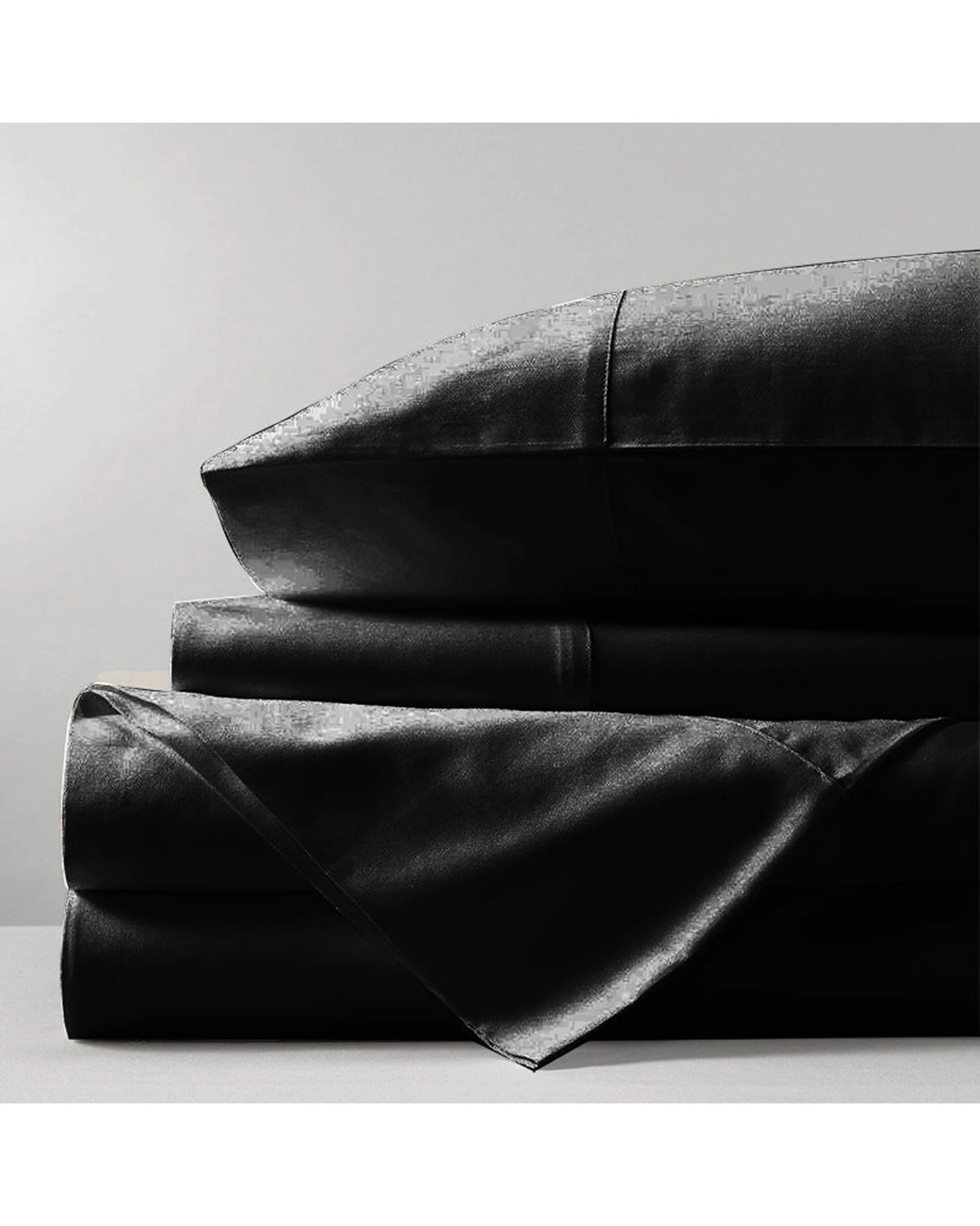 1 Cotton More 100% Bamboo Sheet Set - Queen Bed - Black, 1 of 2