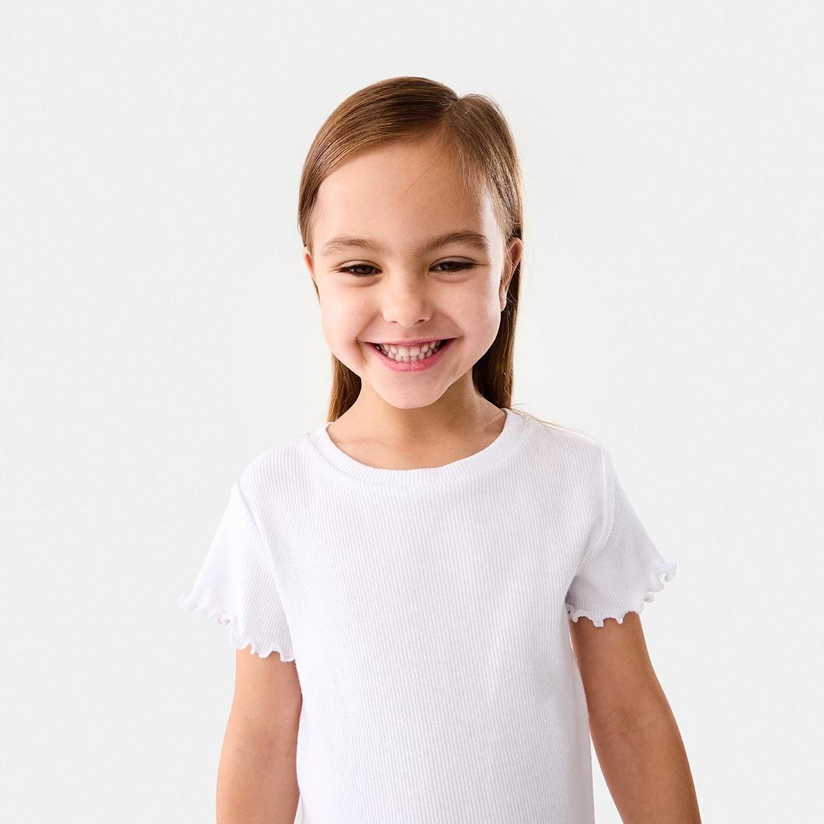 3 Short Sleeve Rib T-shirt White, 3 of 8