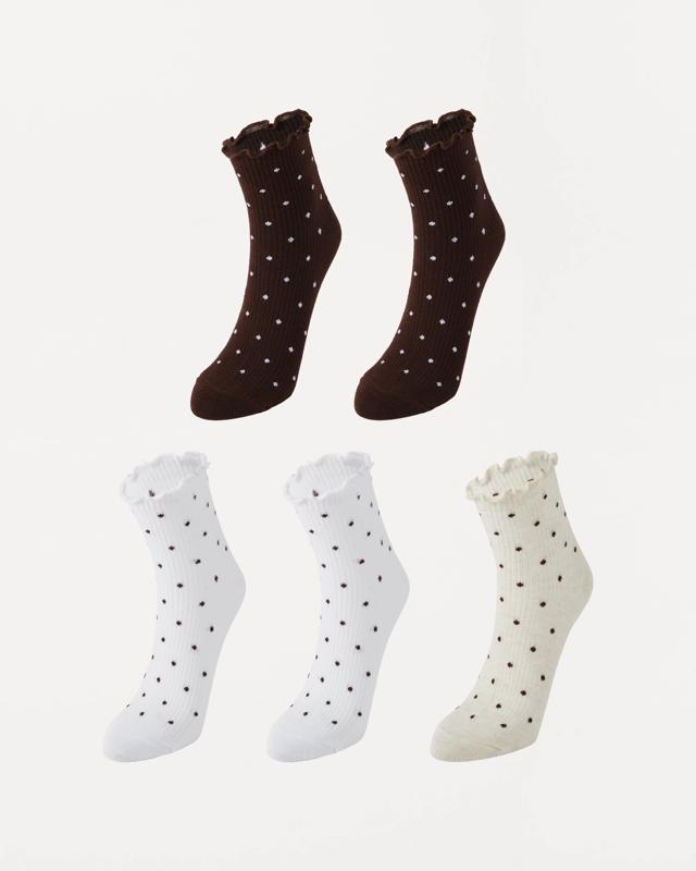 5 Pack Frill Quarter Crew S