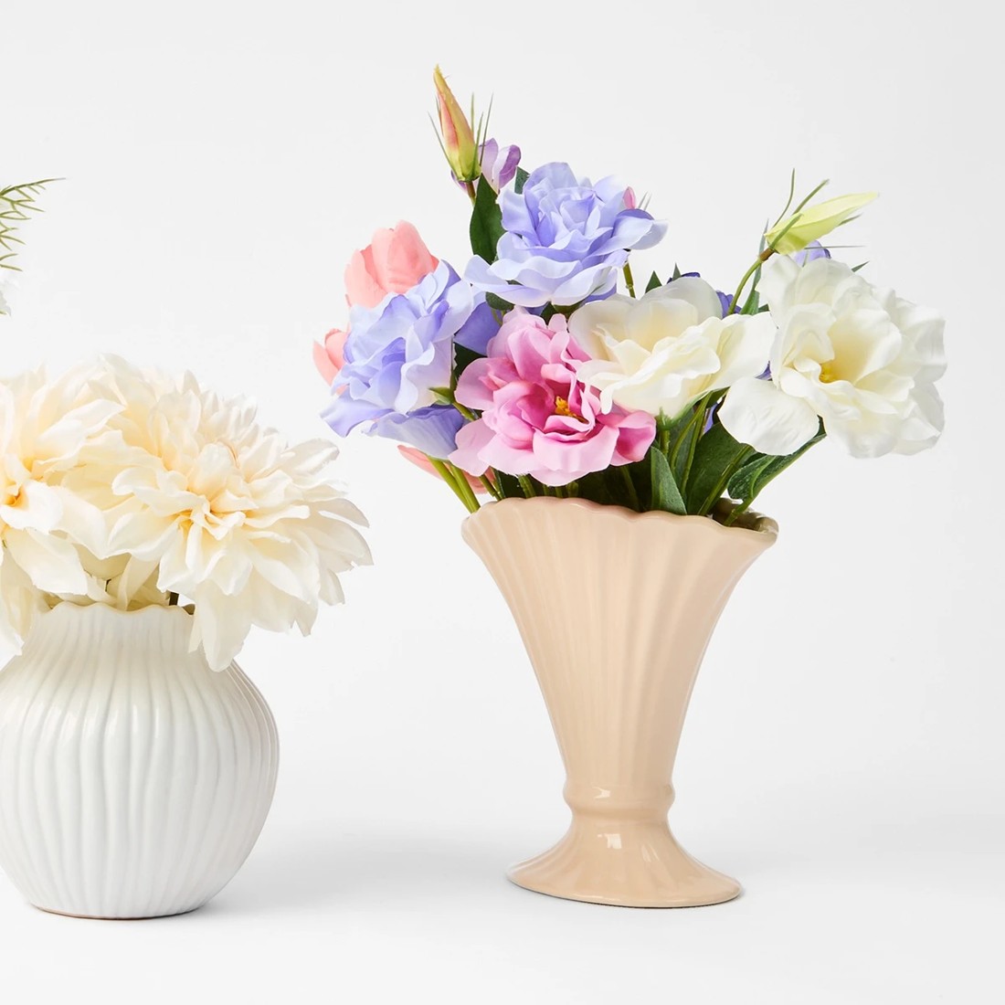 5 Artificial Vintage Florals in Vase, 5 of 5