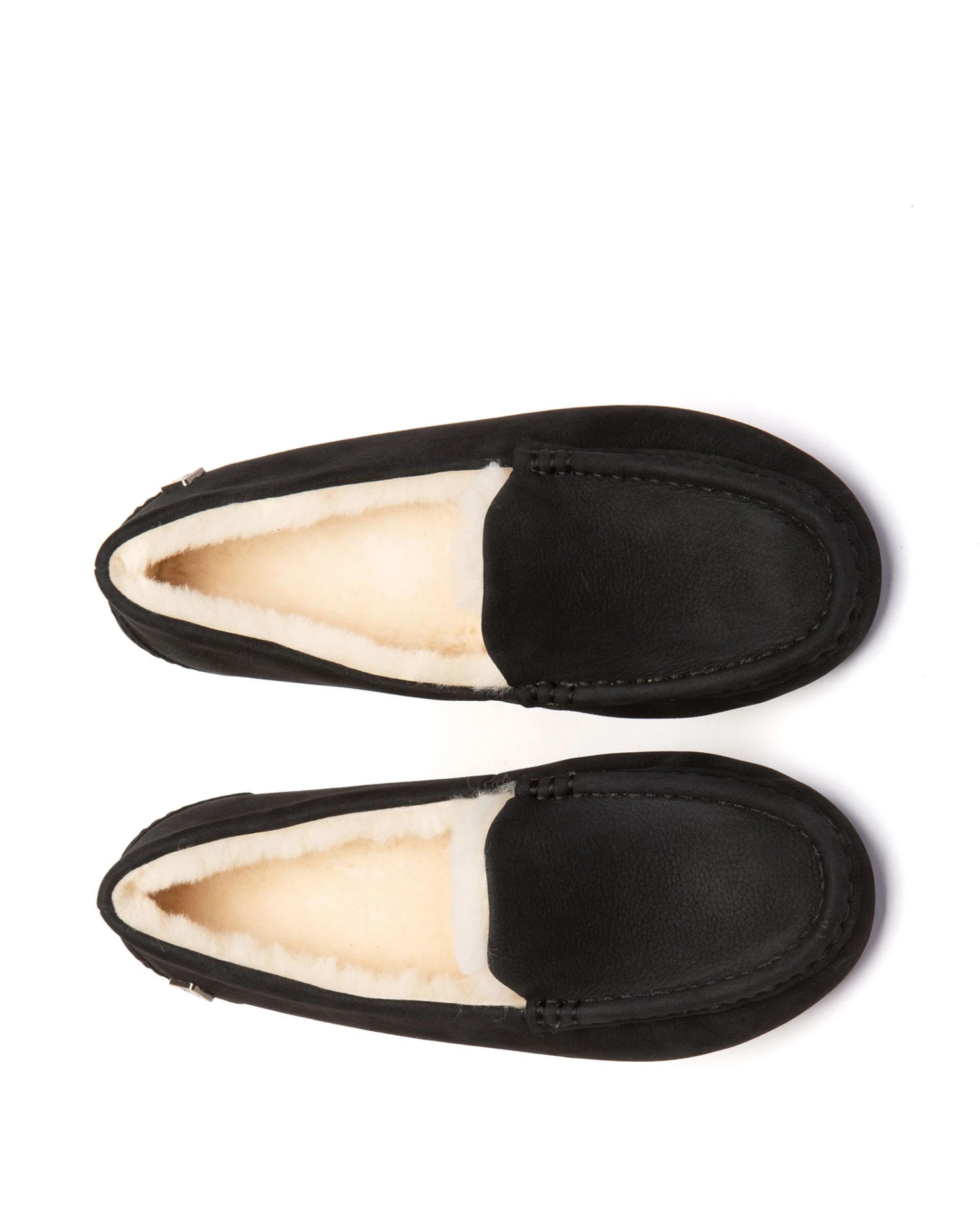 5 Everau Womens Pielet Moccasins BLACK, 5 of 5