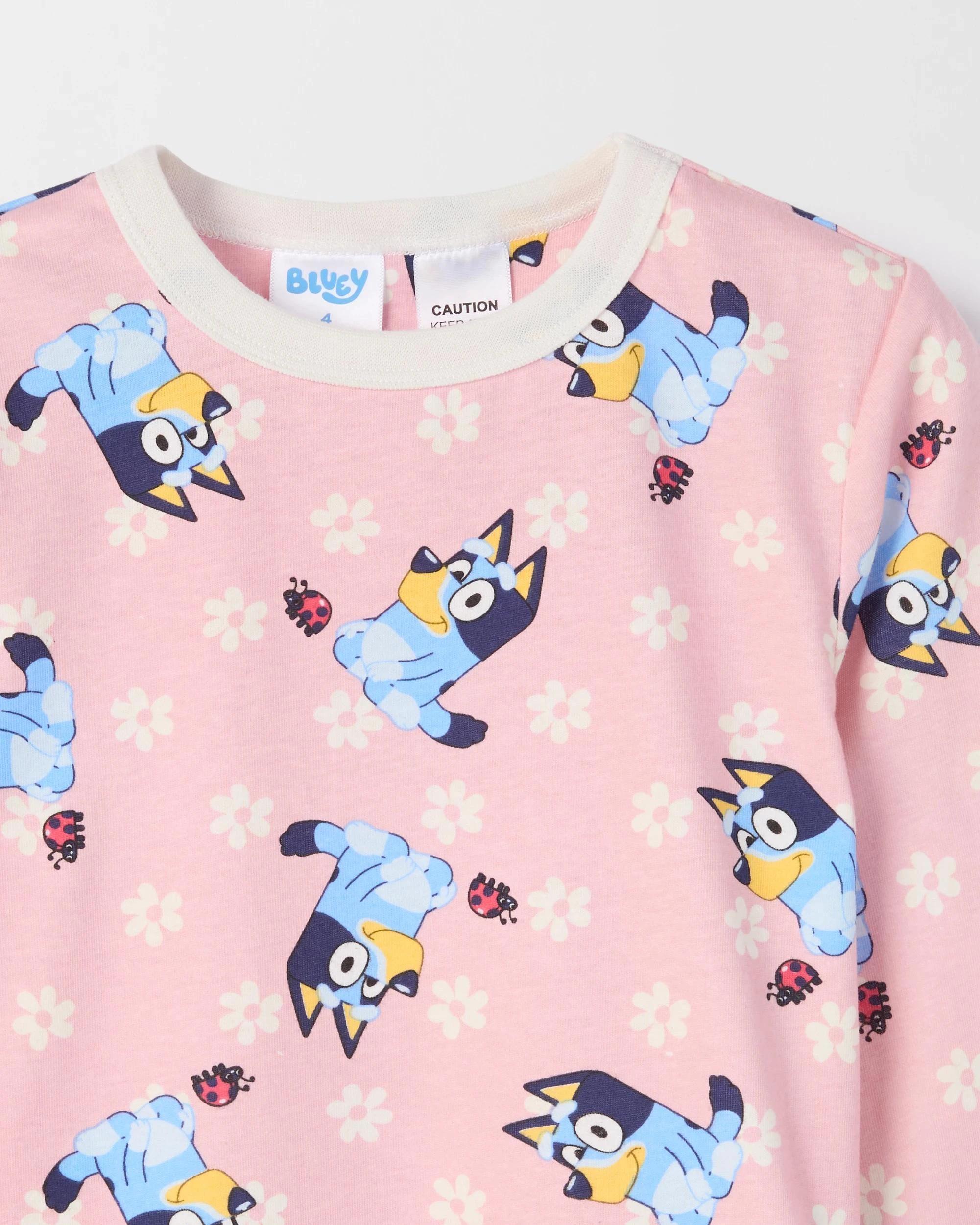 4 Bluey Australian Cotton 2 Pack Younger Girls Knit Pyjama Set BLUEY, 4 of 4