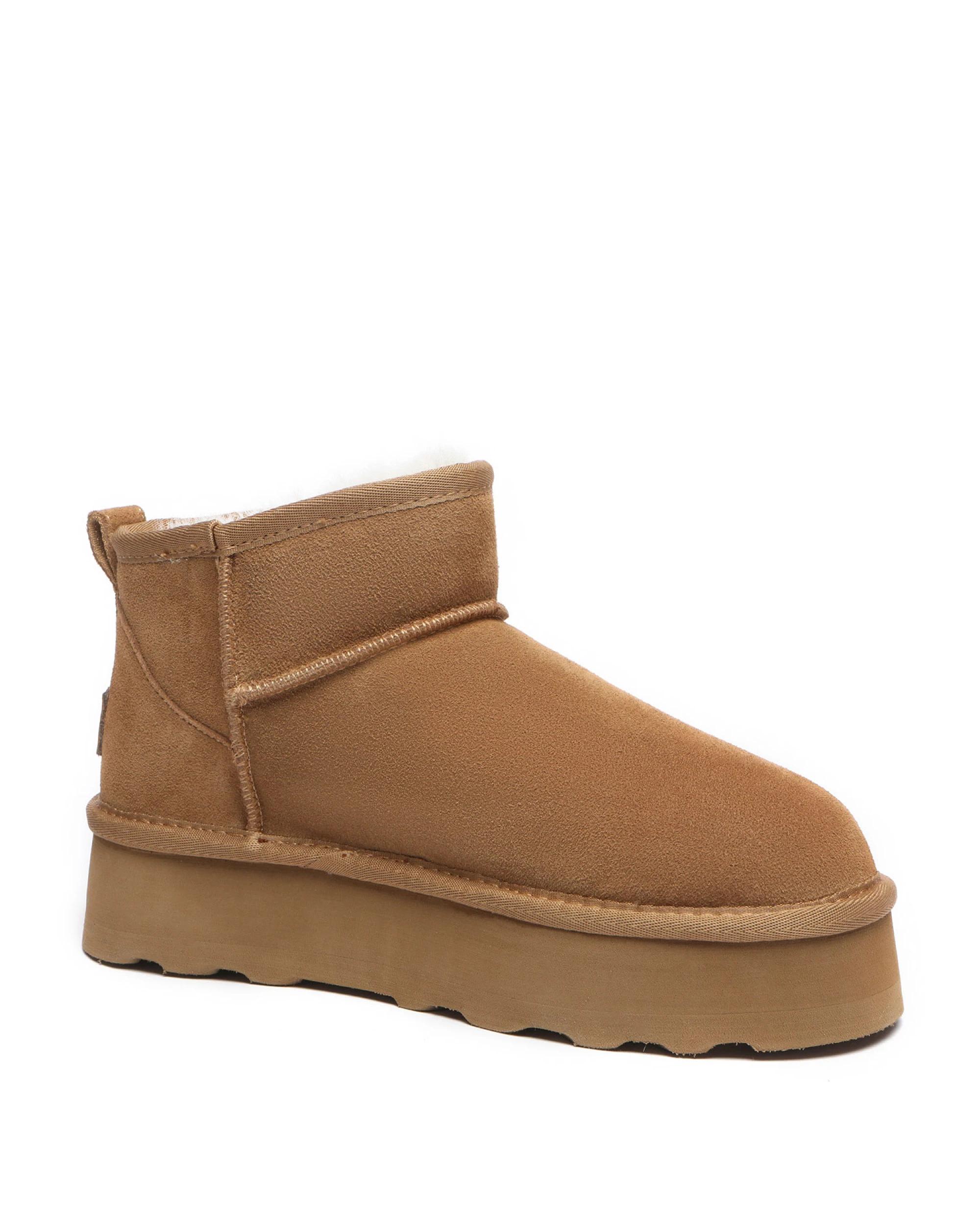 2 Australian Shepherd UGG Womens Ronnie Thick Bottom Platform CHESTNUT, 2 of 5