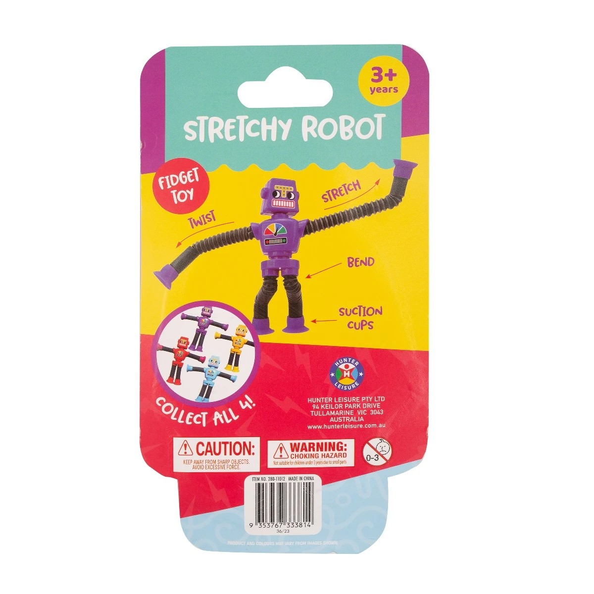 3 Stretchy Robot Fidget Toy - Assorted, 3 of 3