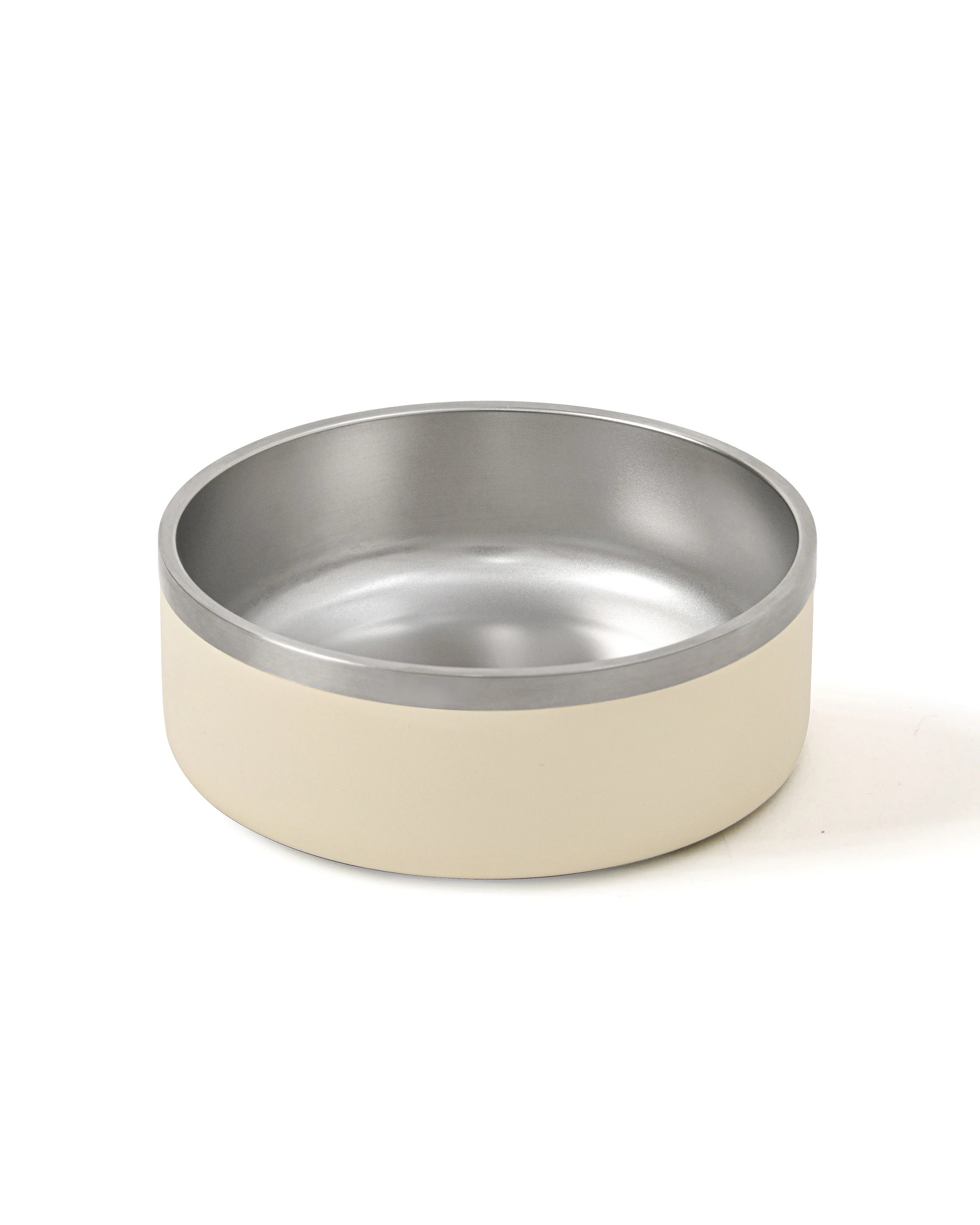 6 Charlie's Duro Double Wall Insulated Stainless Steel Dog Bowl with Removable Slow Feeder Attachment Large 1.89L - Cream, 6 of 6