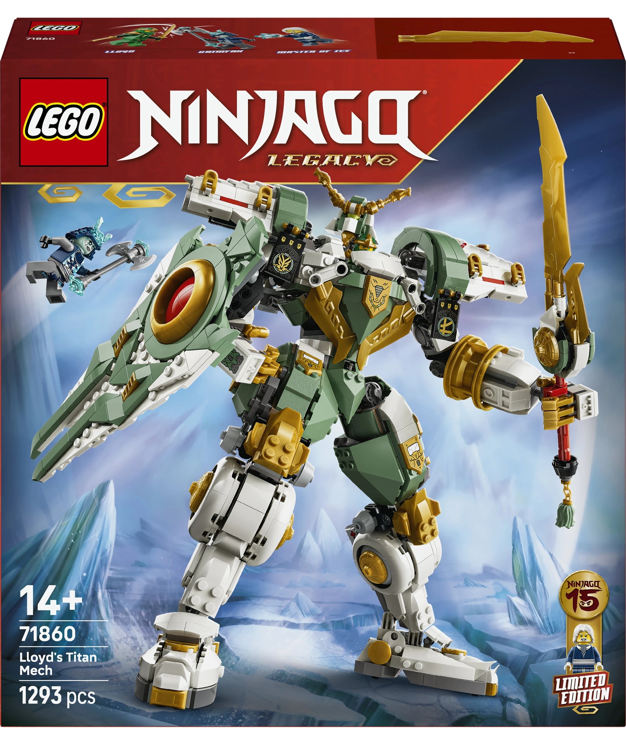 1 LEGO NINJAGO Lloyd's Titan Mech 15th Anniversary 71860, 1 of 10