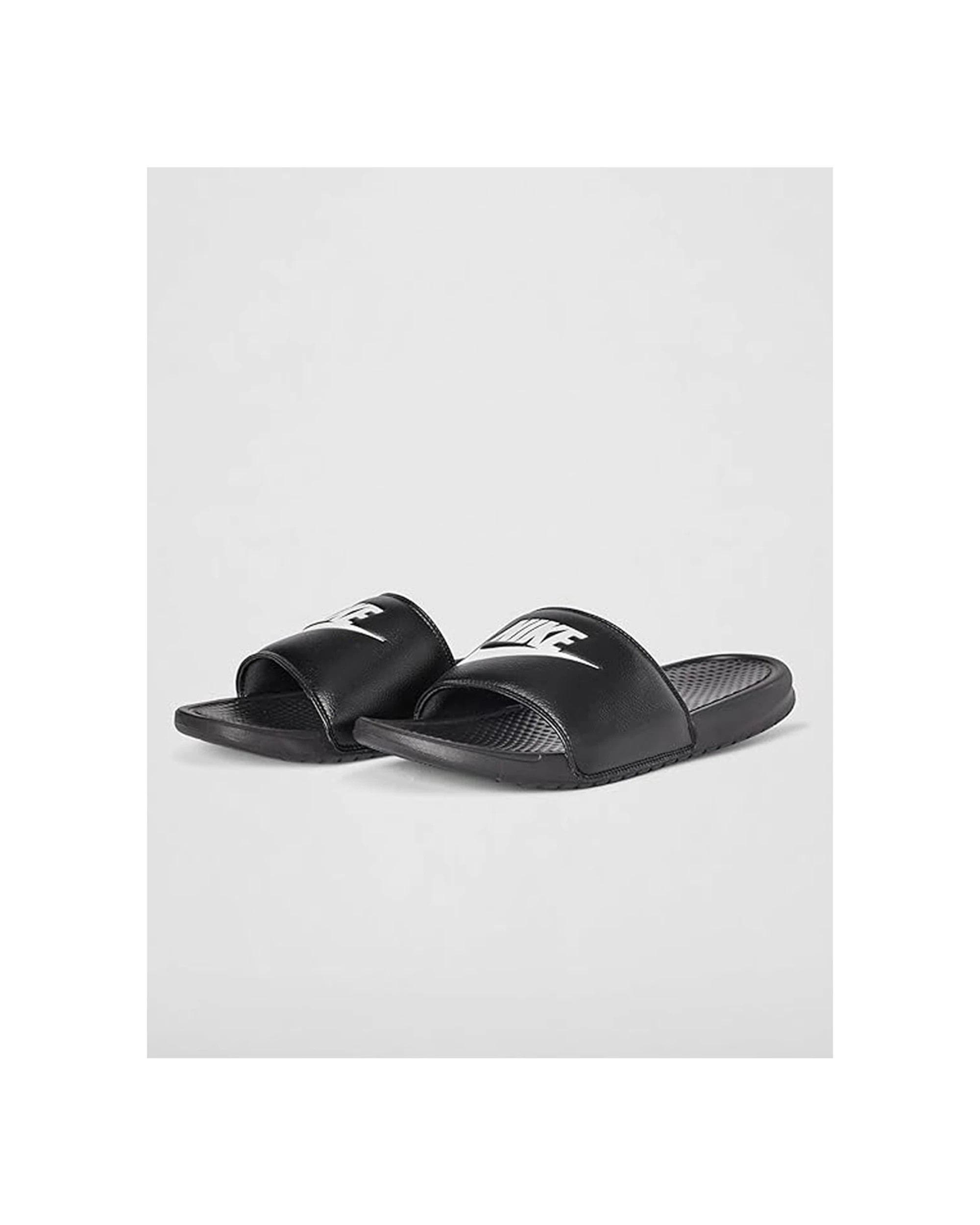 3 Nike Mens Benassi Slides Comfortable Casual Shoes - 6 - Black, 3 of 5