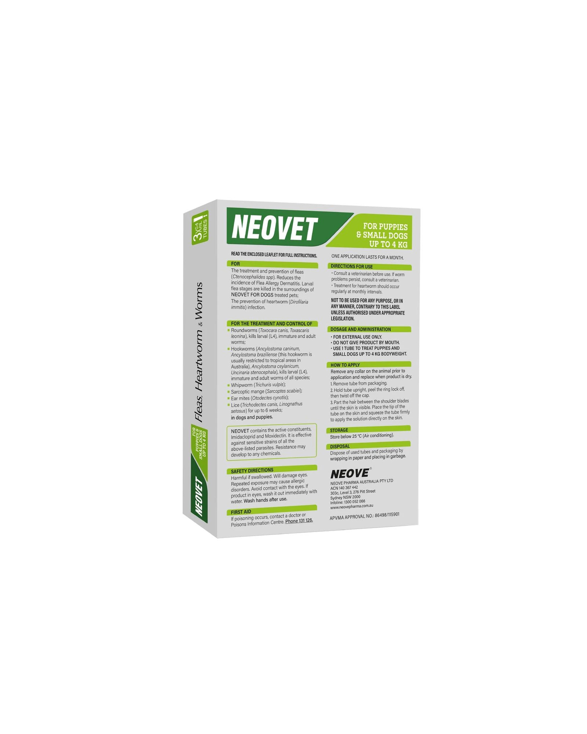 2 Neovet for Puppies and Small Dogs Up To 4 Kg GREEN 3 Pack, 2 of 9