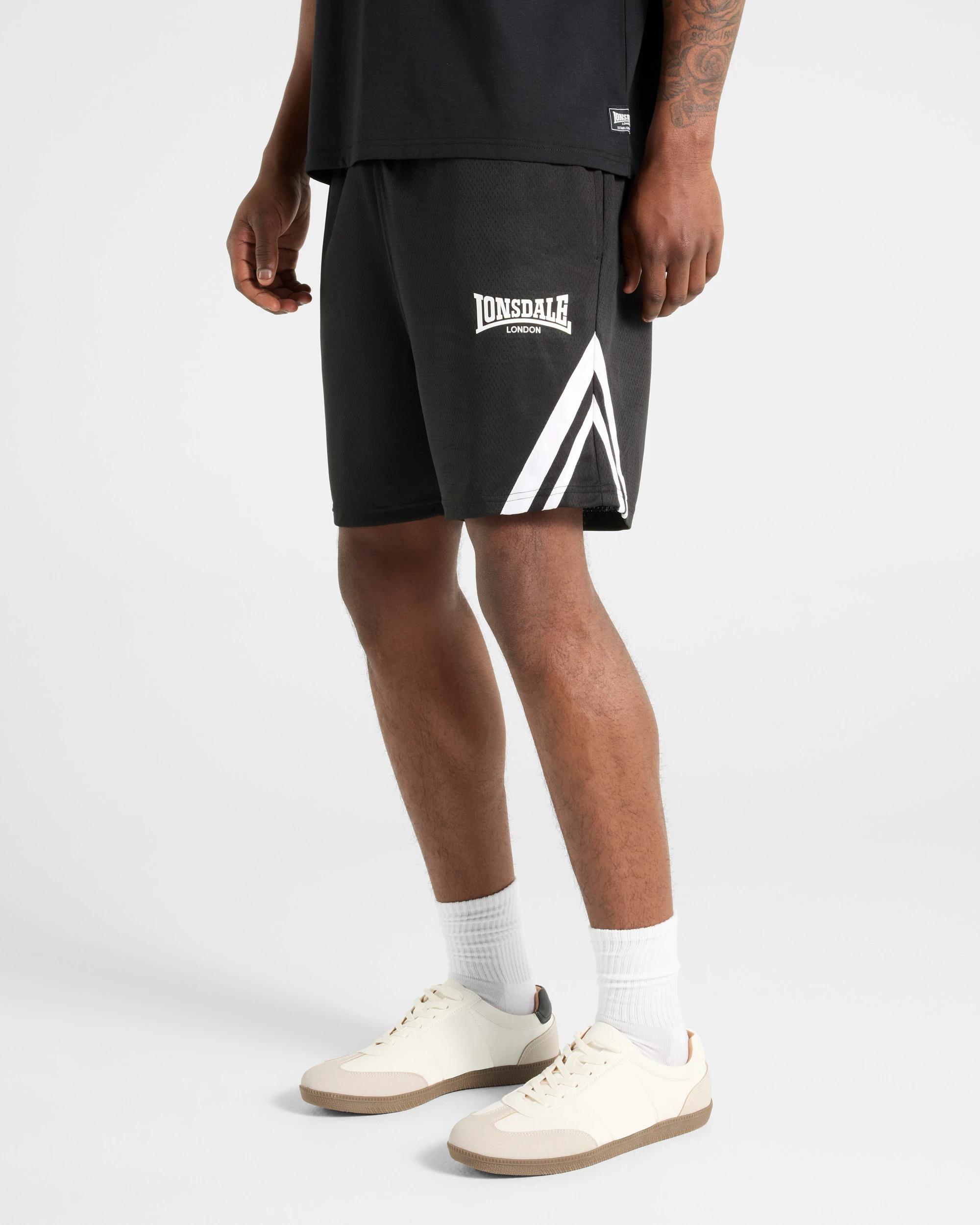 1 Mesh Shorts - Lonsdale London BLACK, 1 of 6