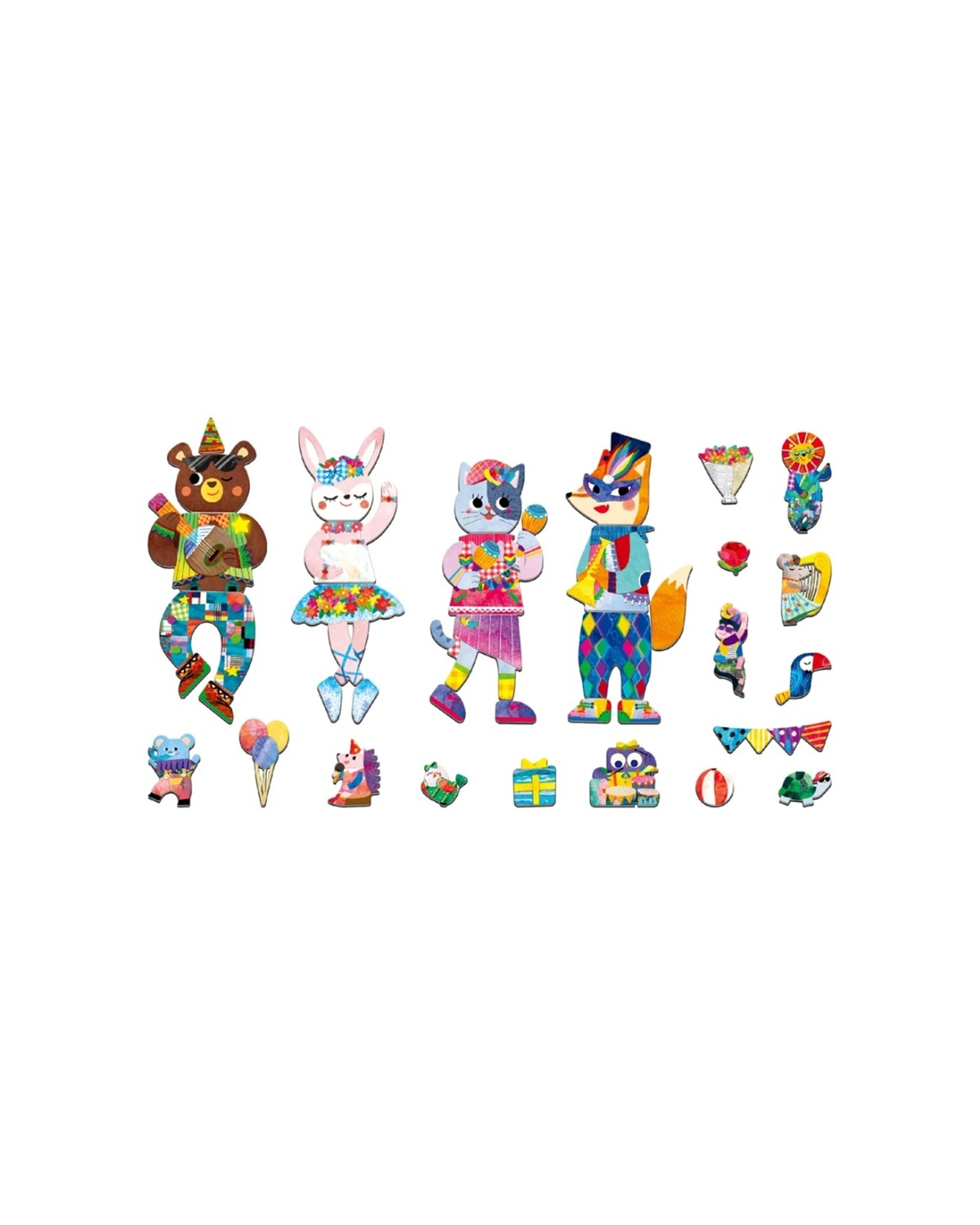 3 Mieredu Travel Magnetic Box Animal Music Kids Creative Learning Toy Set, 3 of 3