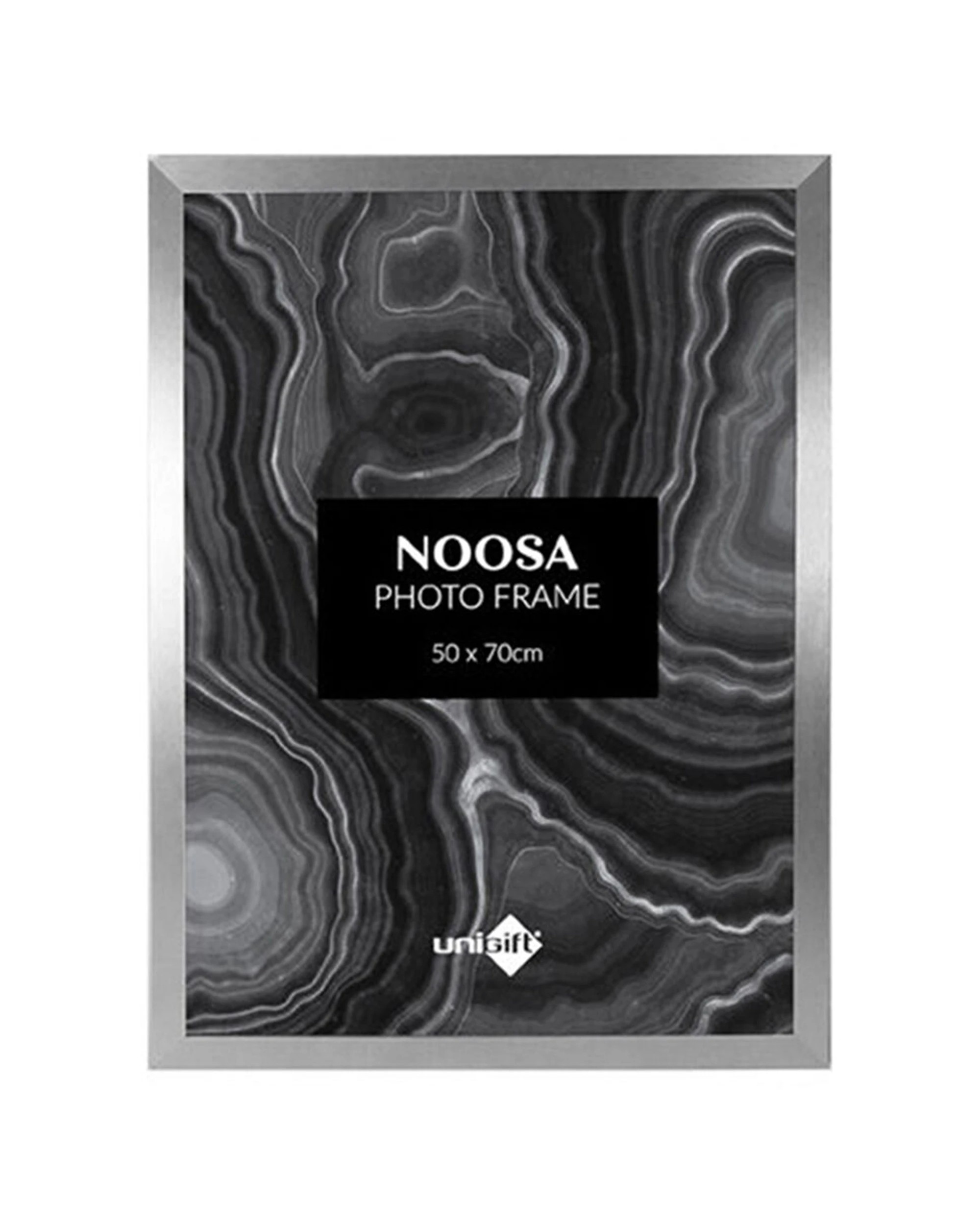1 Unigift Wooden Noosa Glass Picture Photo Frame Perspex And MDF Protective - Silver, 1 of 1