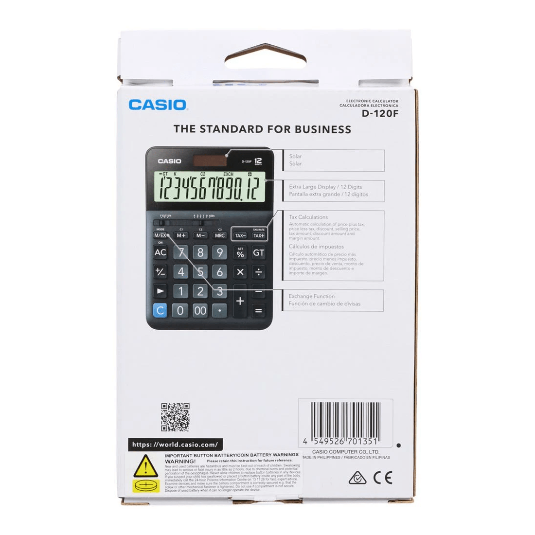 4 Casio D120-F Desktop Calculator, 4 of 4
