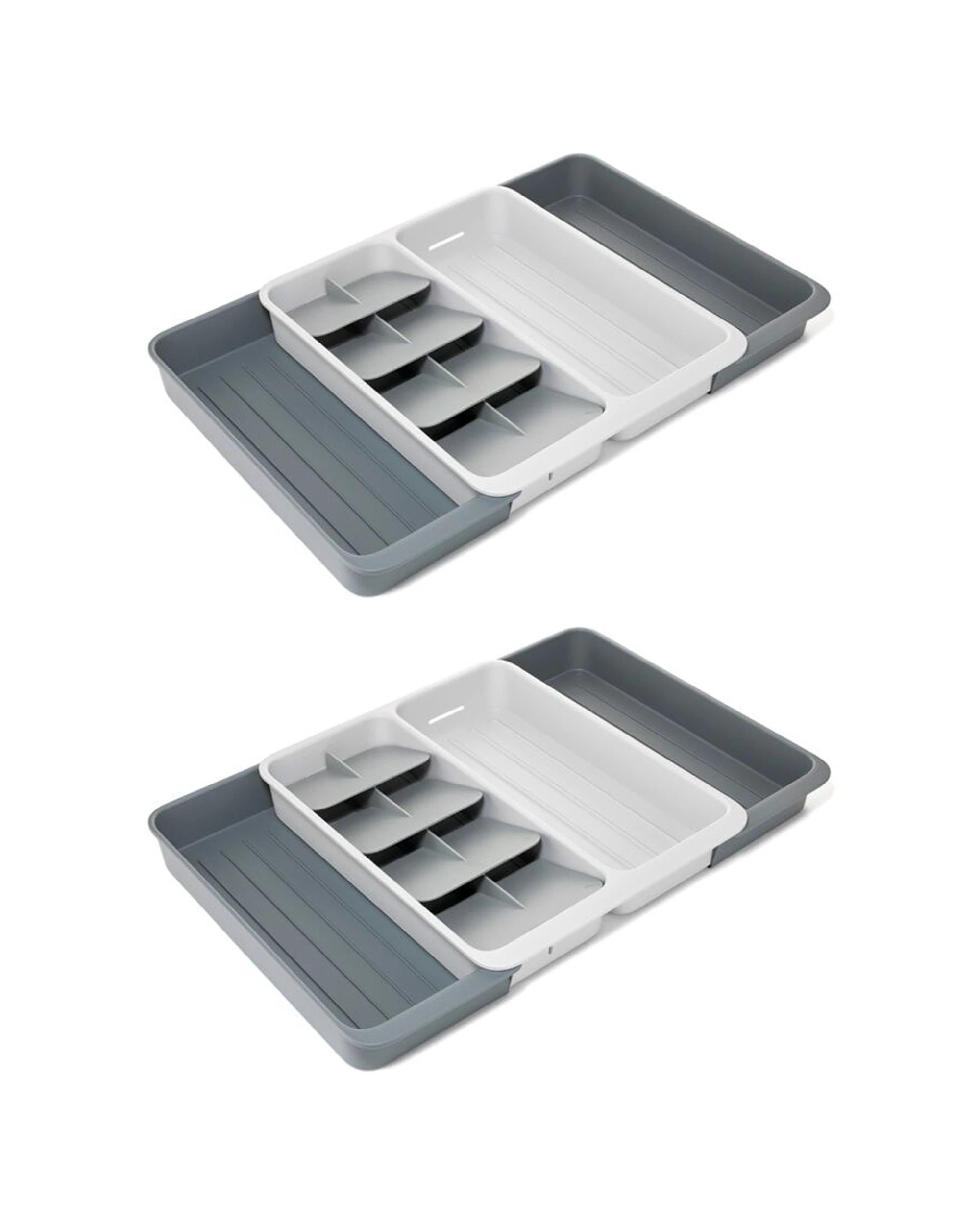 1 Joseph Joseph 2PK DrawerStore Expanding Tiered Tray Kitchen Organisers Stone - Beige, 1 of 7