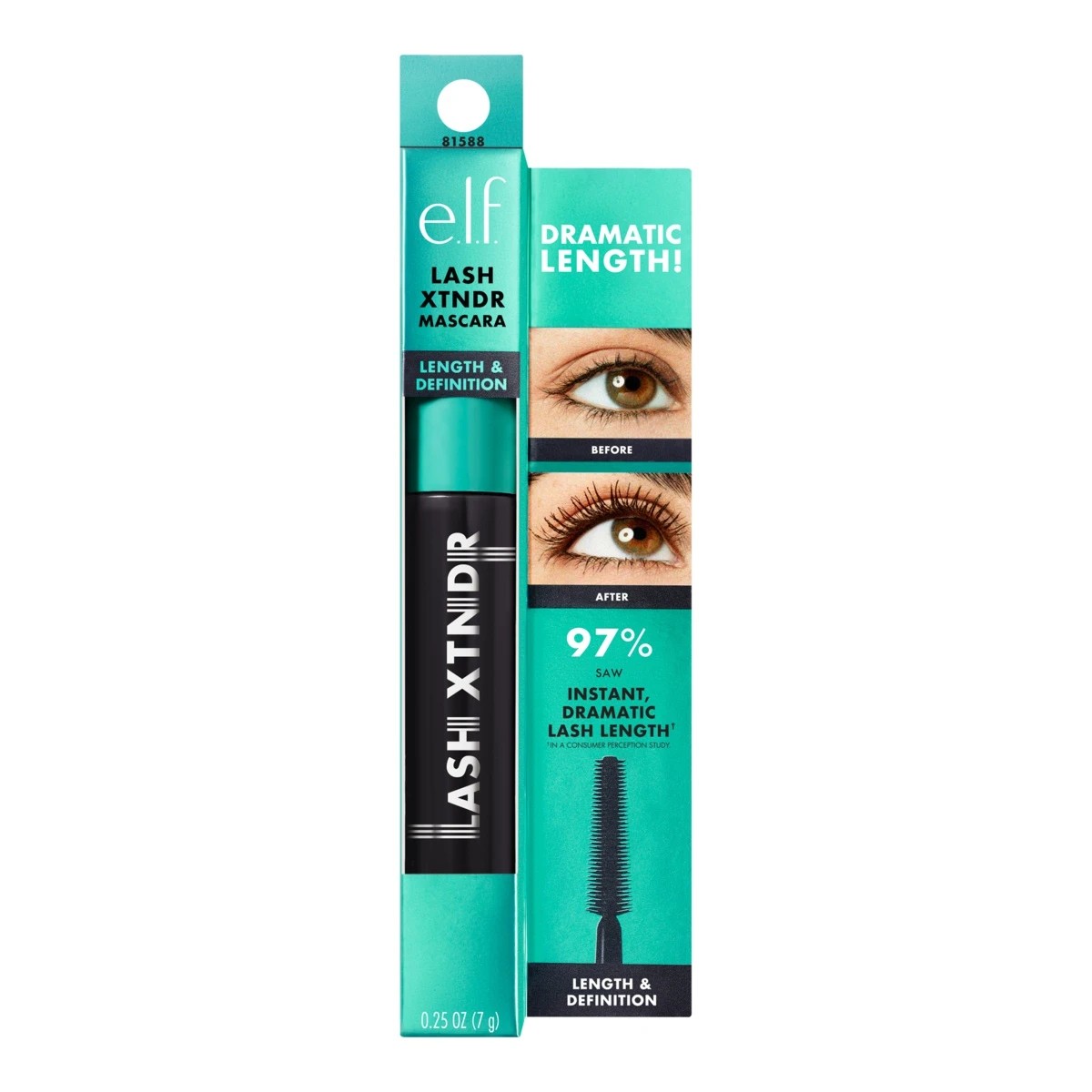 1 e.l.f. Lash XTNDR Mascara - Black, 1 of 9