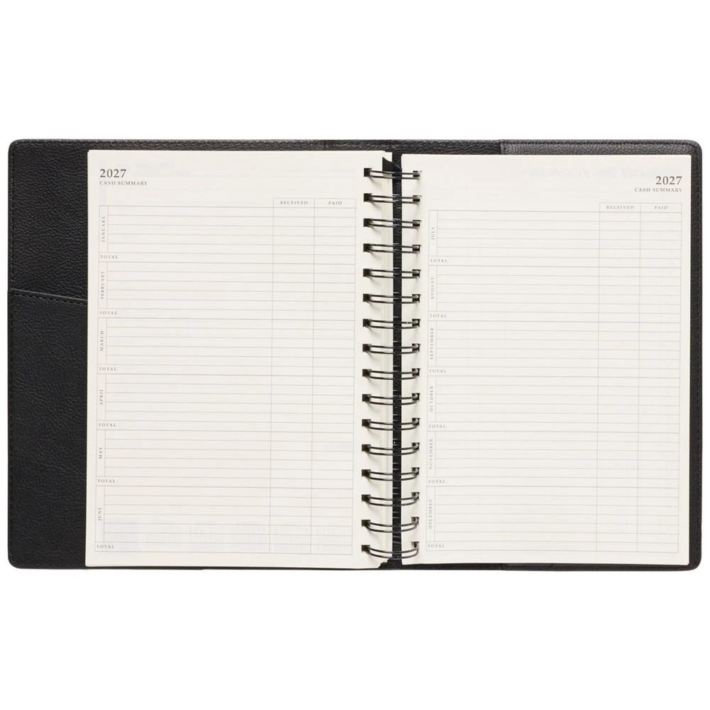 7 Officeworks A5 Day to Page Prestigio 2027 Diary Black, 7 of 7