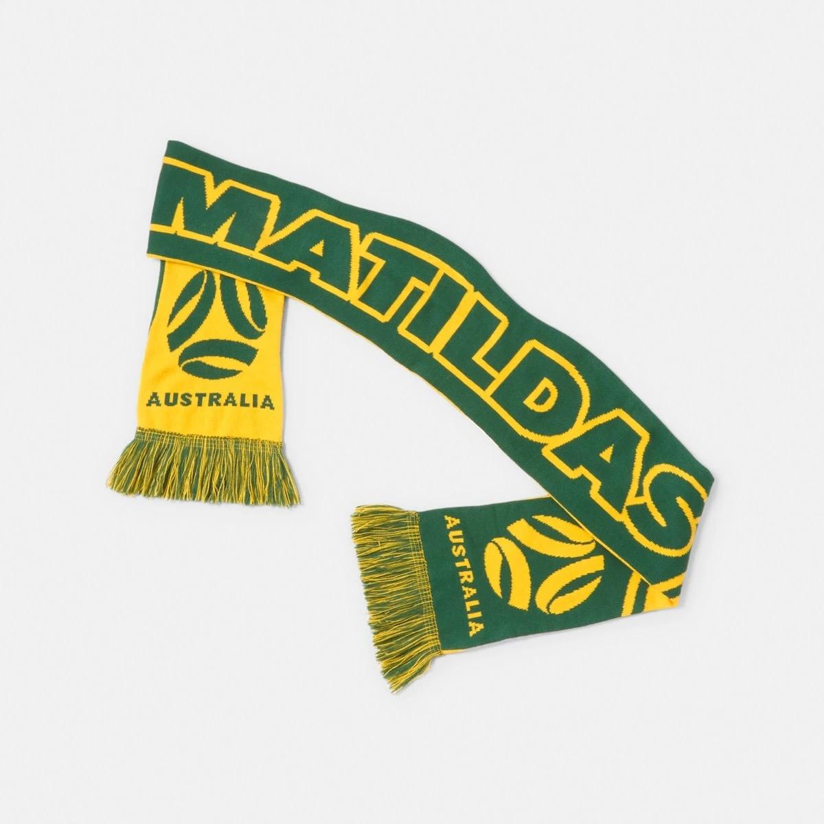 3 Official Matildas Adult Fringe Scarf Yellow, 3 of 5