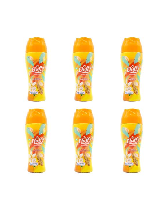 Fluffy 6PK In Wash Scent Booster Good Vibes Laundry Freshness 250g - Multi
