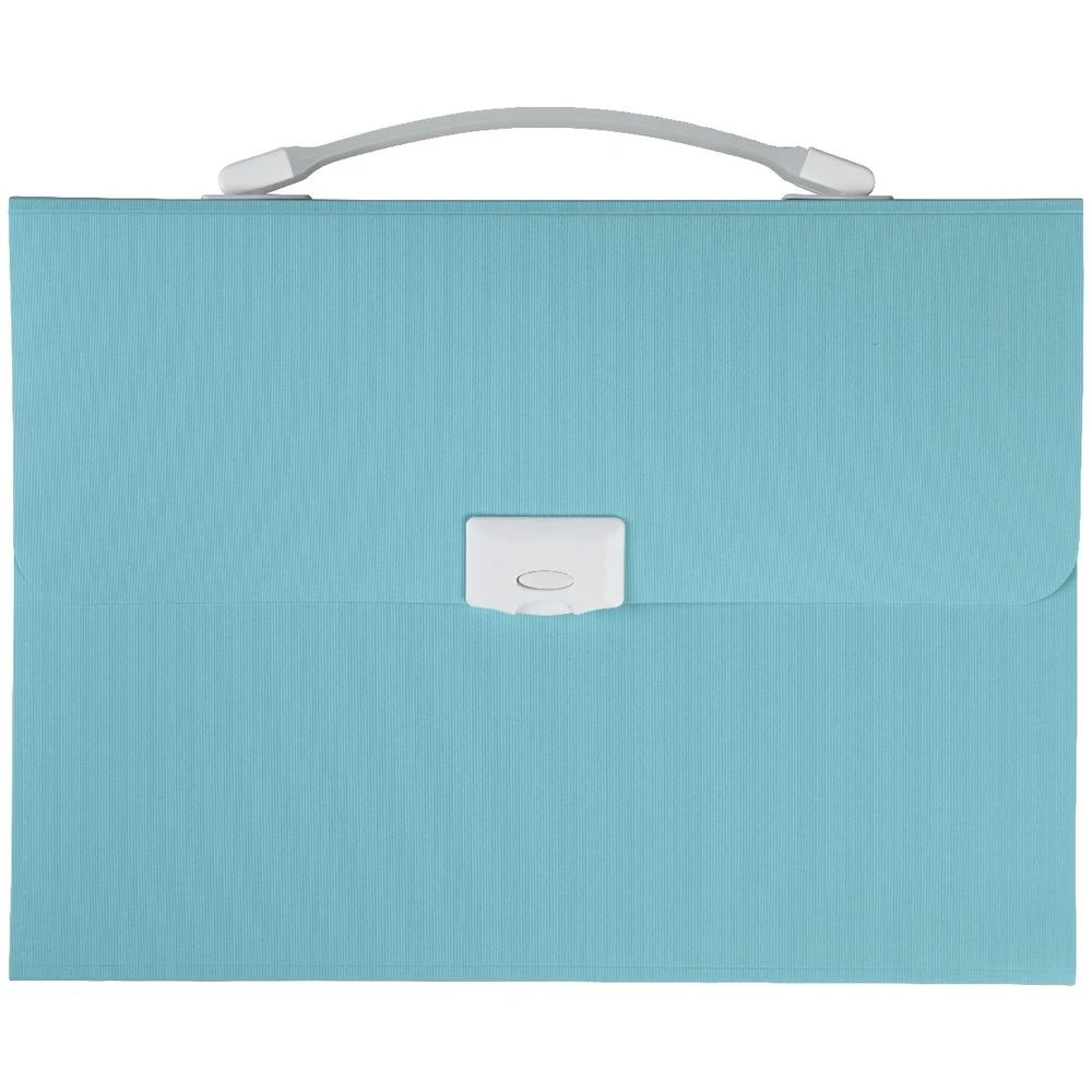 2 J.Burrows Antibacterial Expanding File 13 Pockets Aqua, 2 of 4