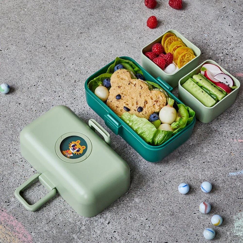 2 Monbento Mb Tresor Kids Bento Box - Green, 2 of 5