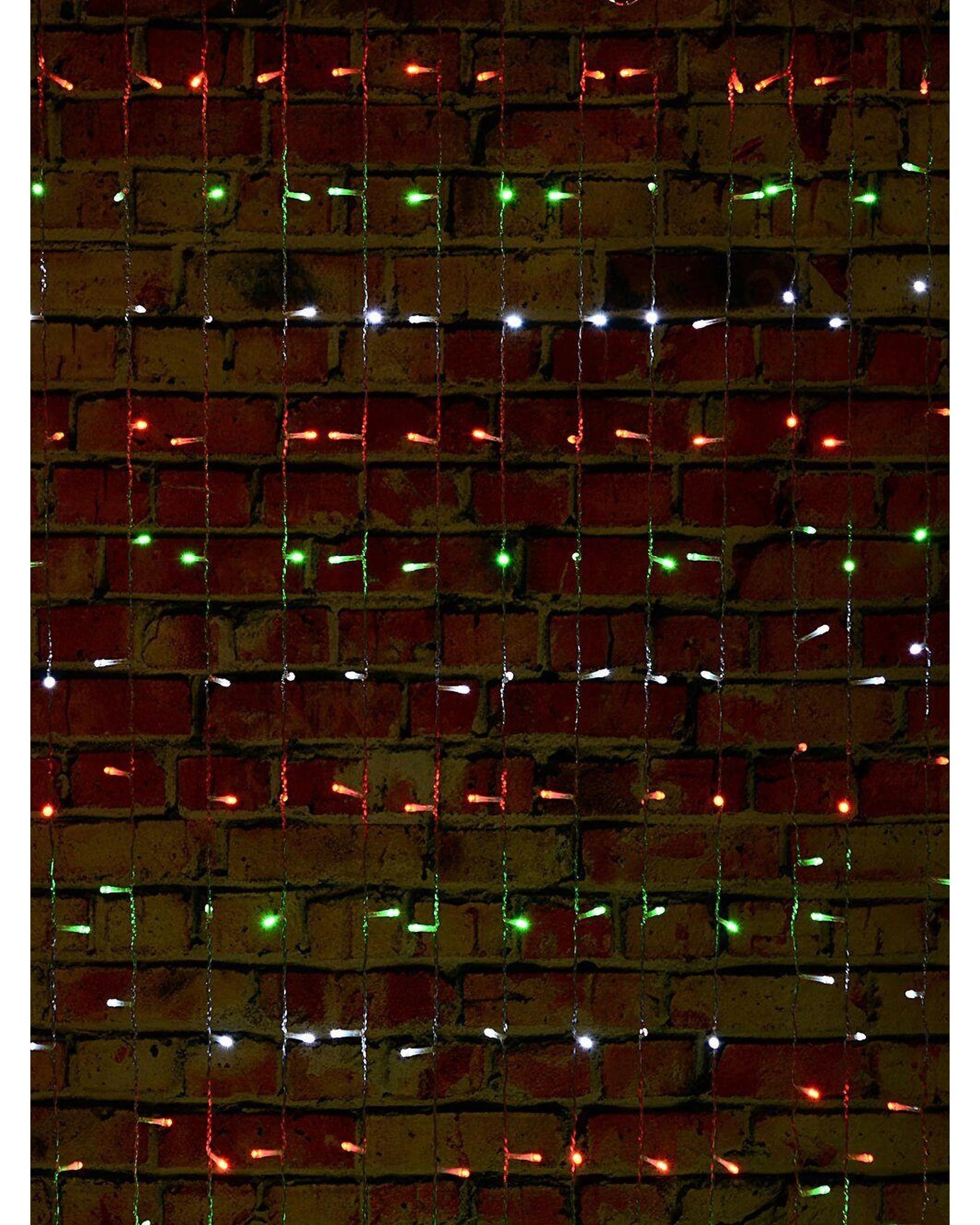 Christmas Warehouse 280 Multi Christmas Colour LED Curtain Light 8 ...
