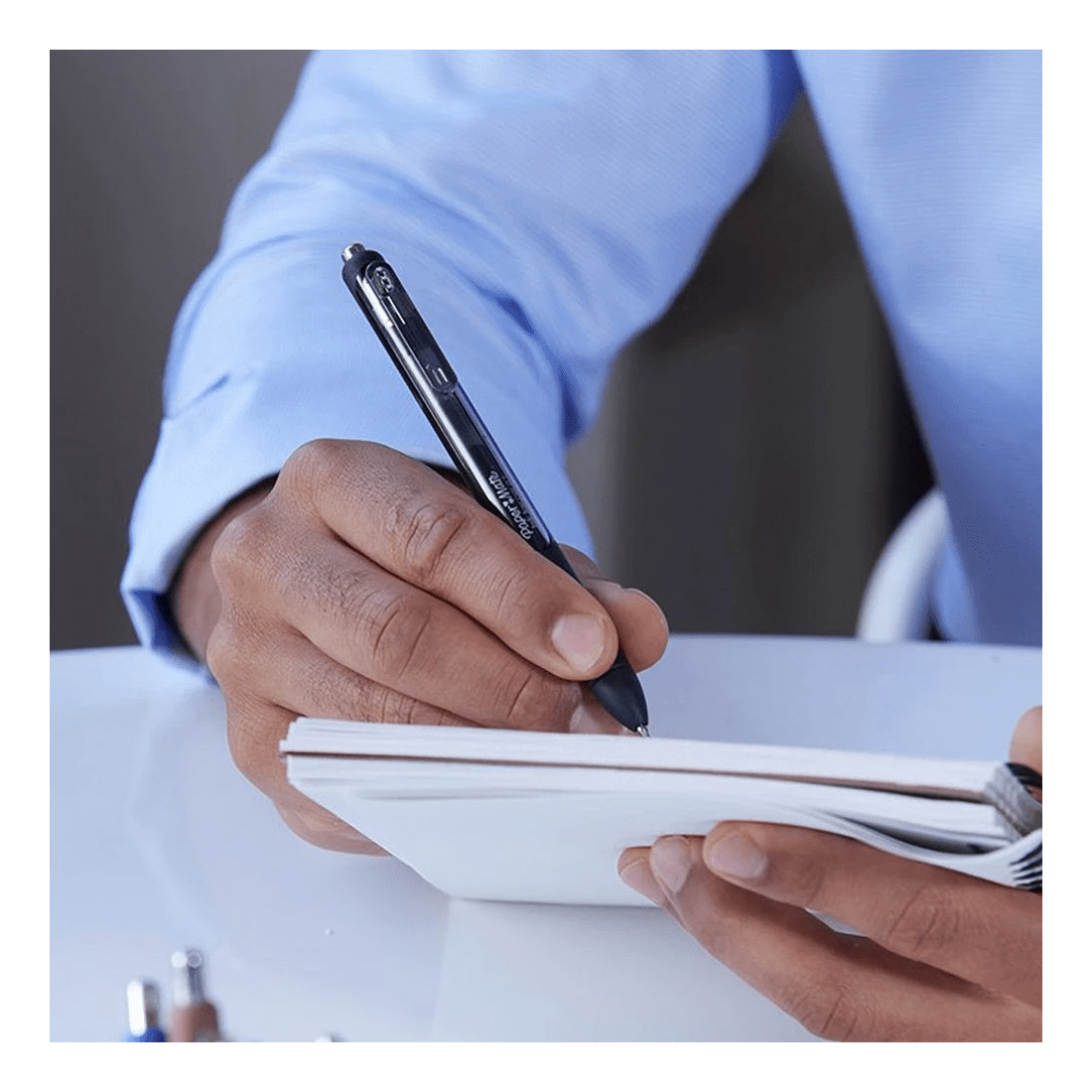 6 Paper Mate InkJoy Gel Pens 0.7mm Black 4 Pack, 6 of 8