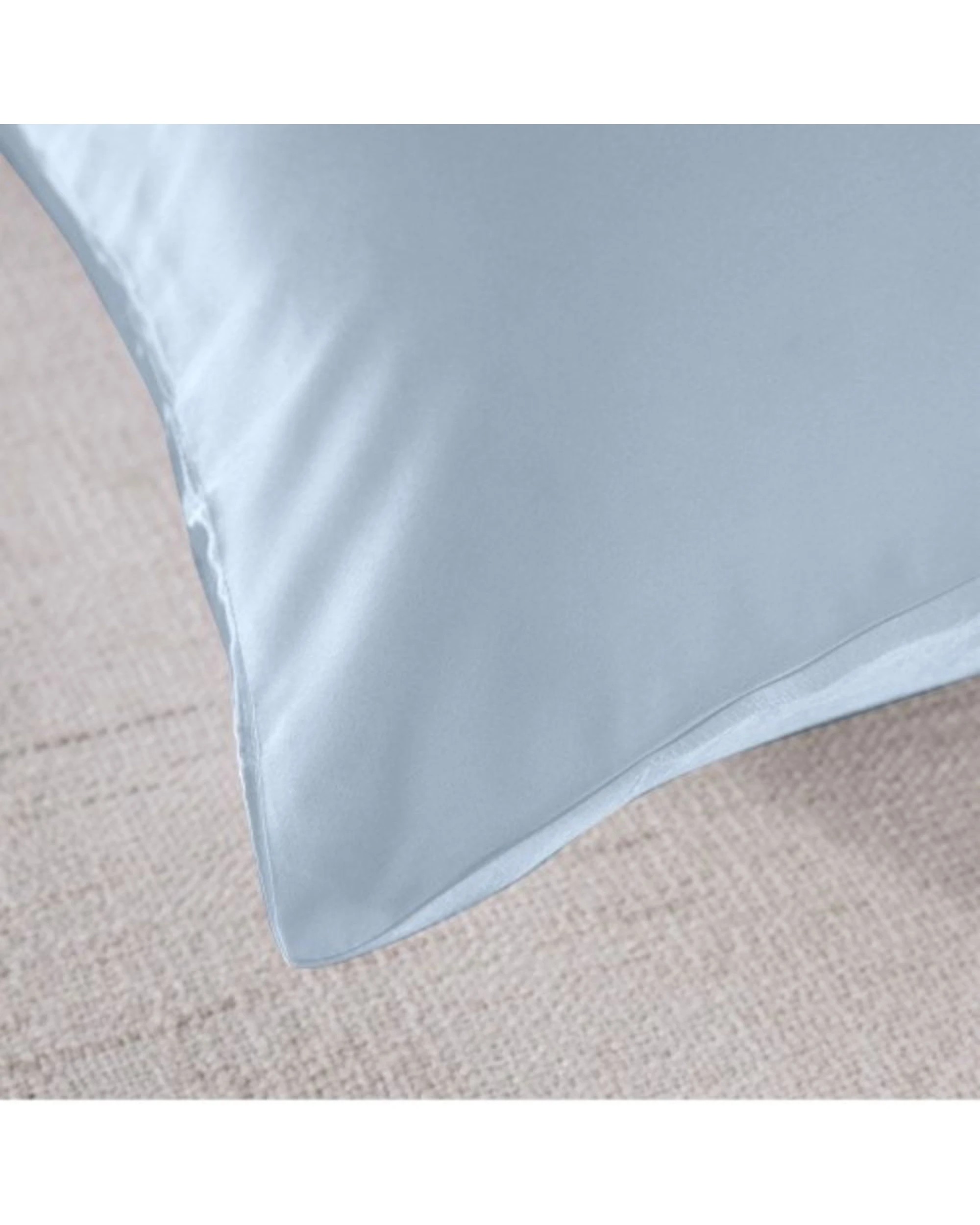 6 Royal Comfort 2PK Pure Silk Pillowcase Twin Pack 51x76cm Soft - Blue, 6 of 7