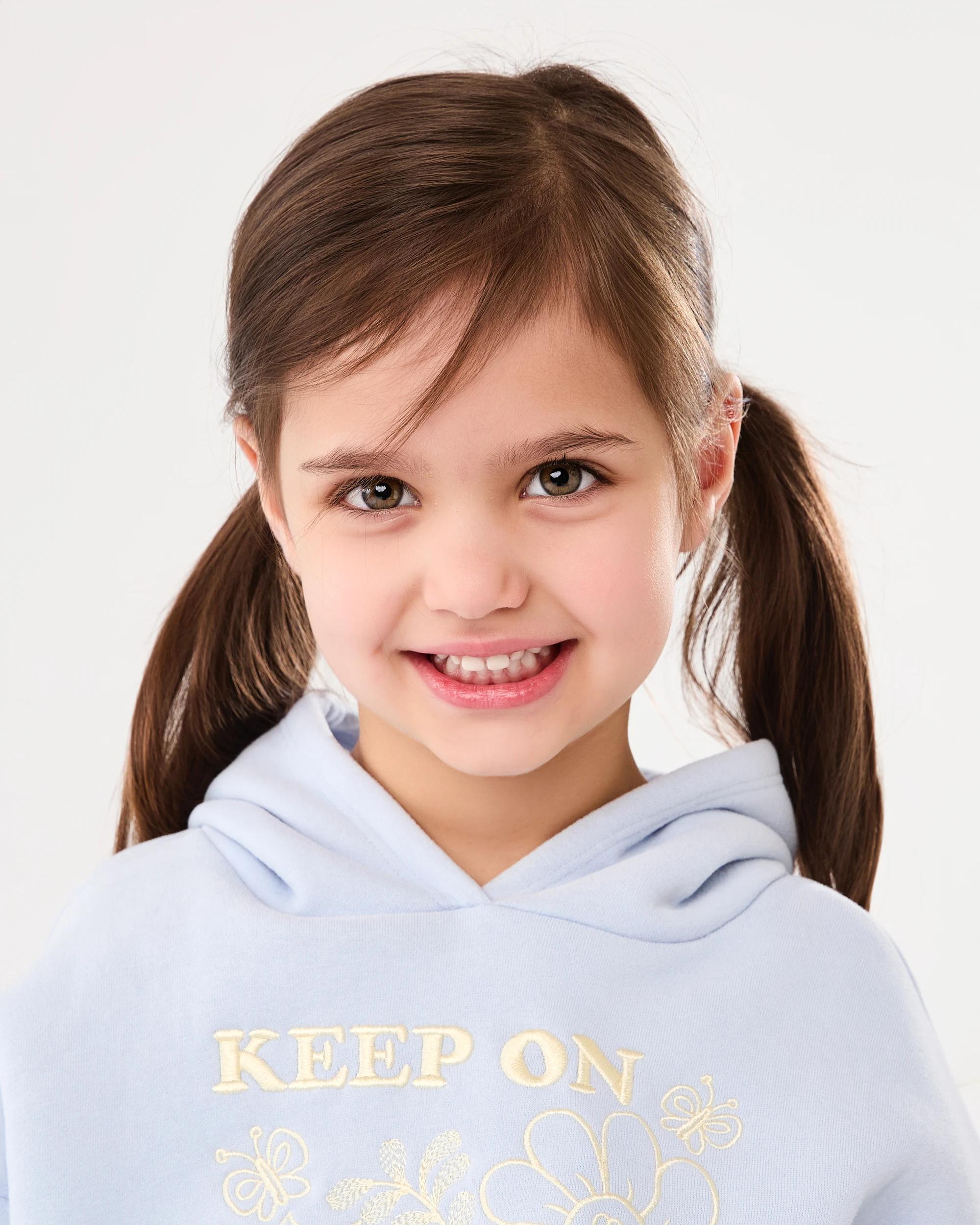 3 Oversized Sequin Embroidered Hoodie Blu Floral, 3 of 8