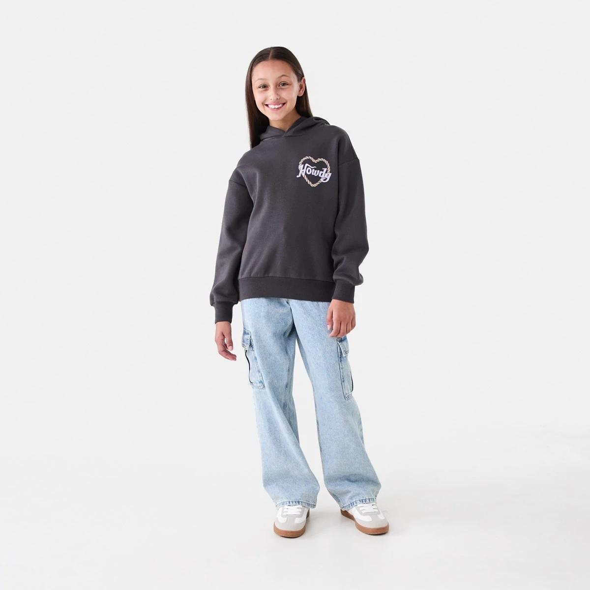 5 Oversized Hoodie Grey Howdy, 5 of 6