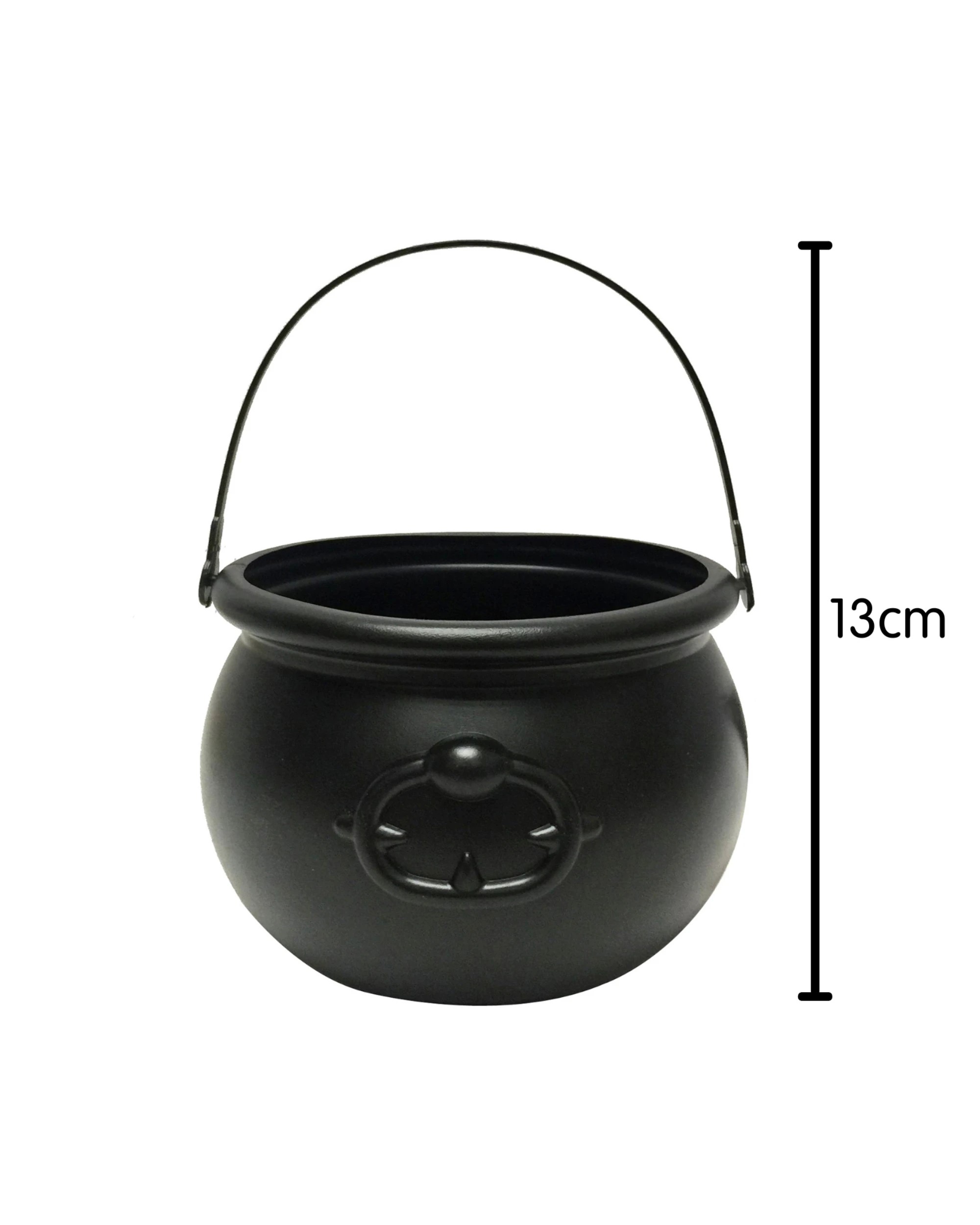 2 Festive Magic Halloween Cauldron Favour Pot - Black, 2 of 2