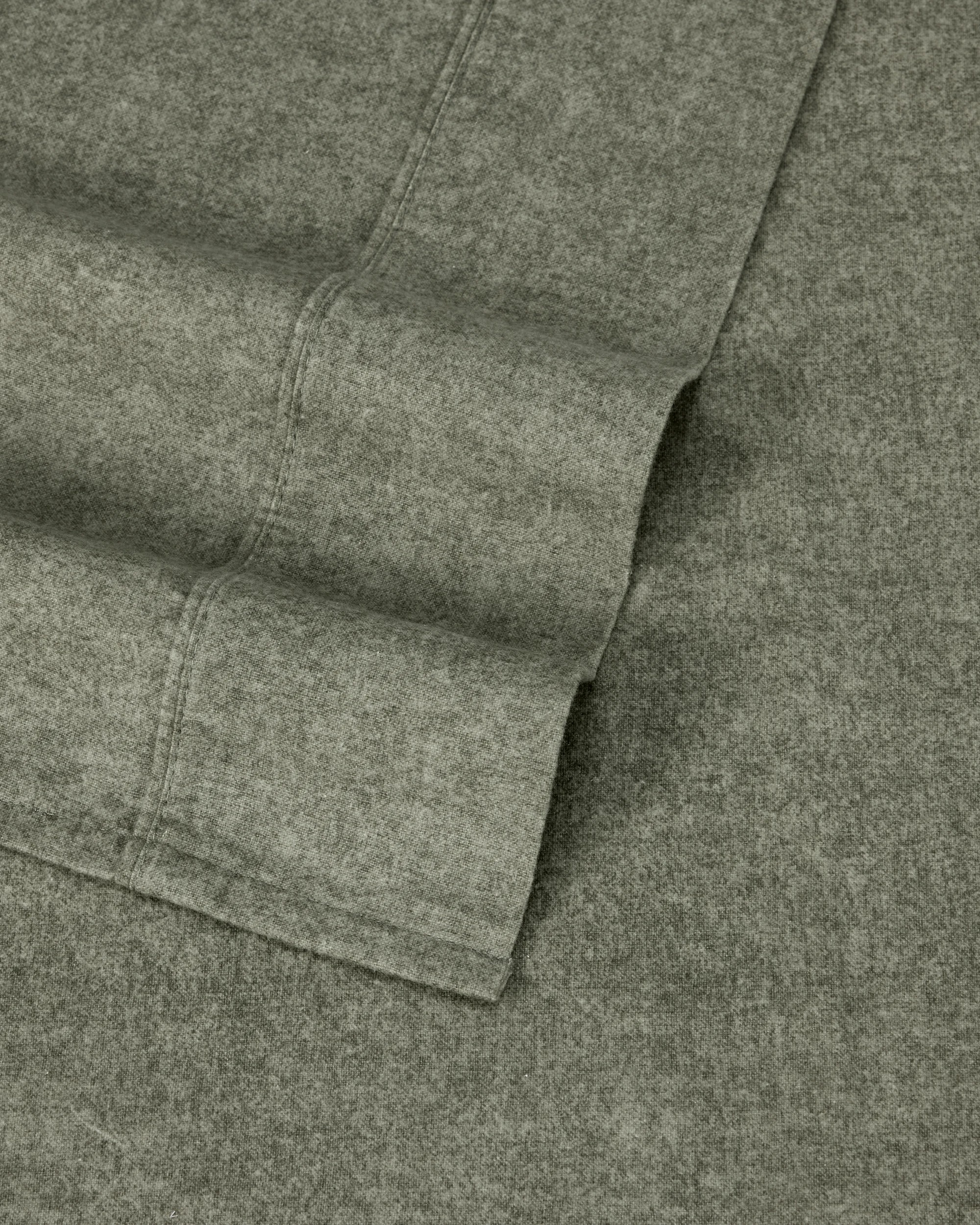 4 Marle Cotton Flannelette Sheet Set - Single Bed, Green, 4 of 7