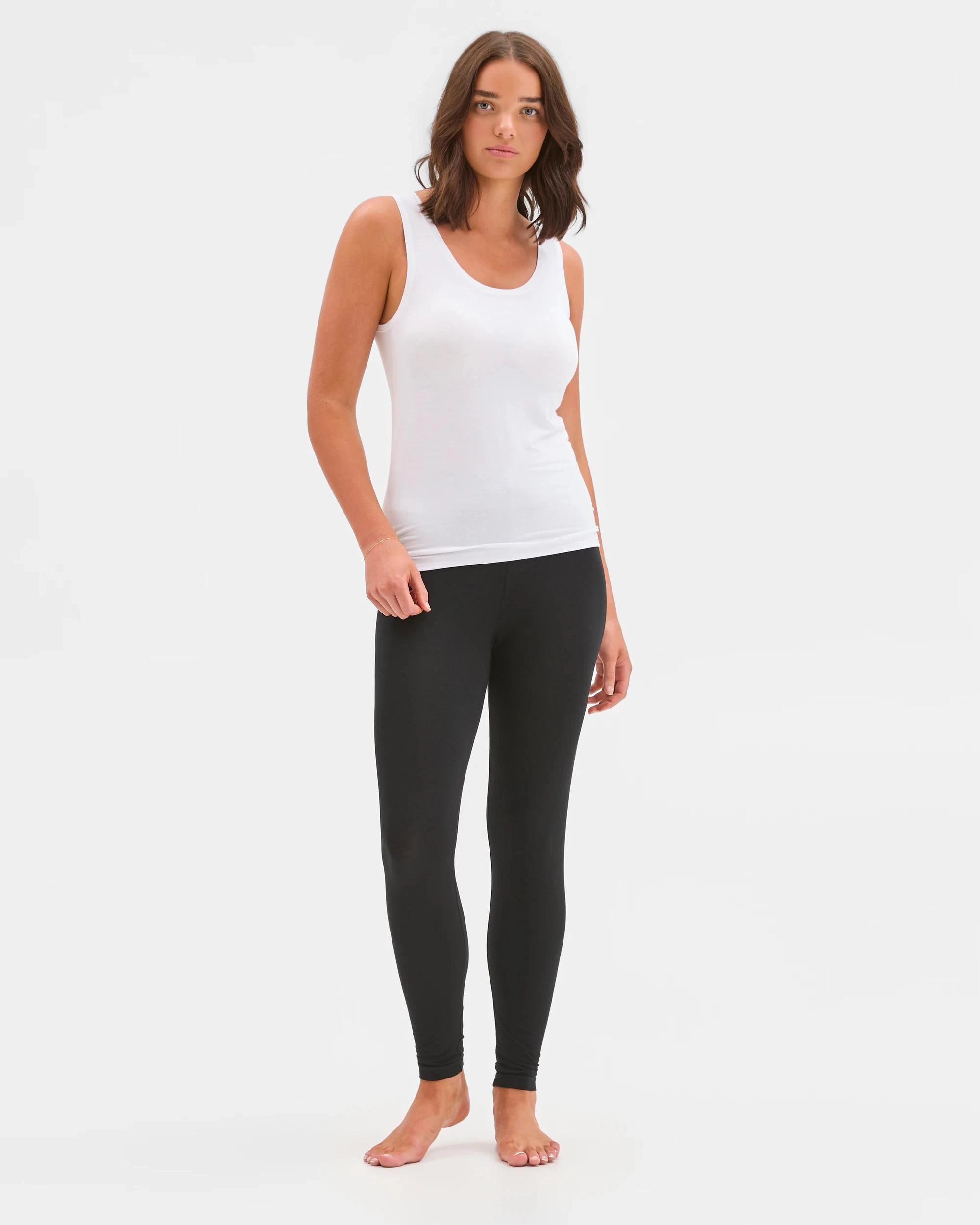 2 Target Woman Bamboo Thermal Tank Top WHITE, 2 of 5