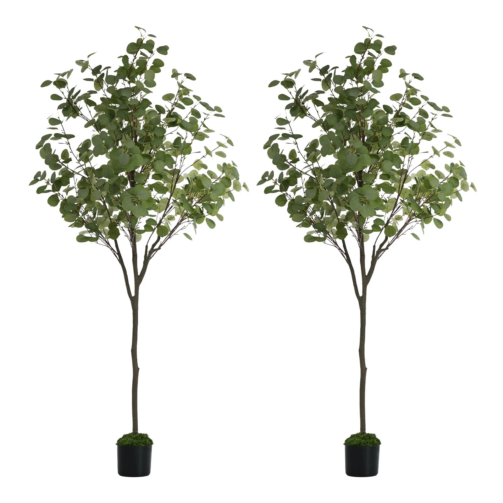 1 Livsip 2x Artificial Eucalyptus Tree 180cm Potted Faux Plant Outdoor Home Decor, 1 of 8