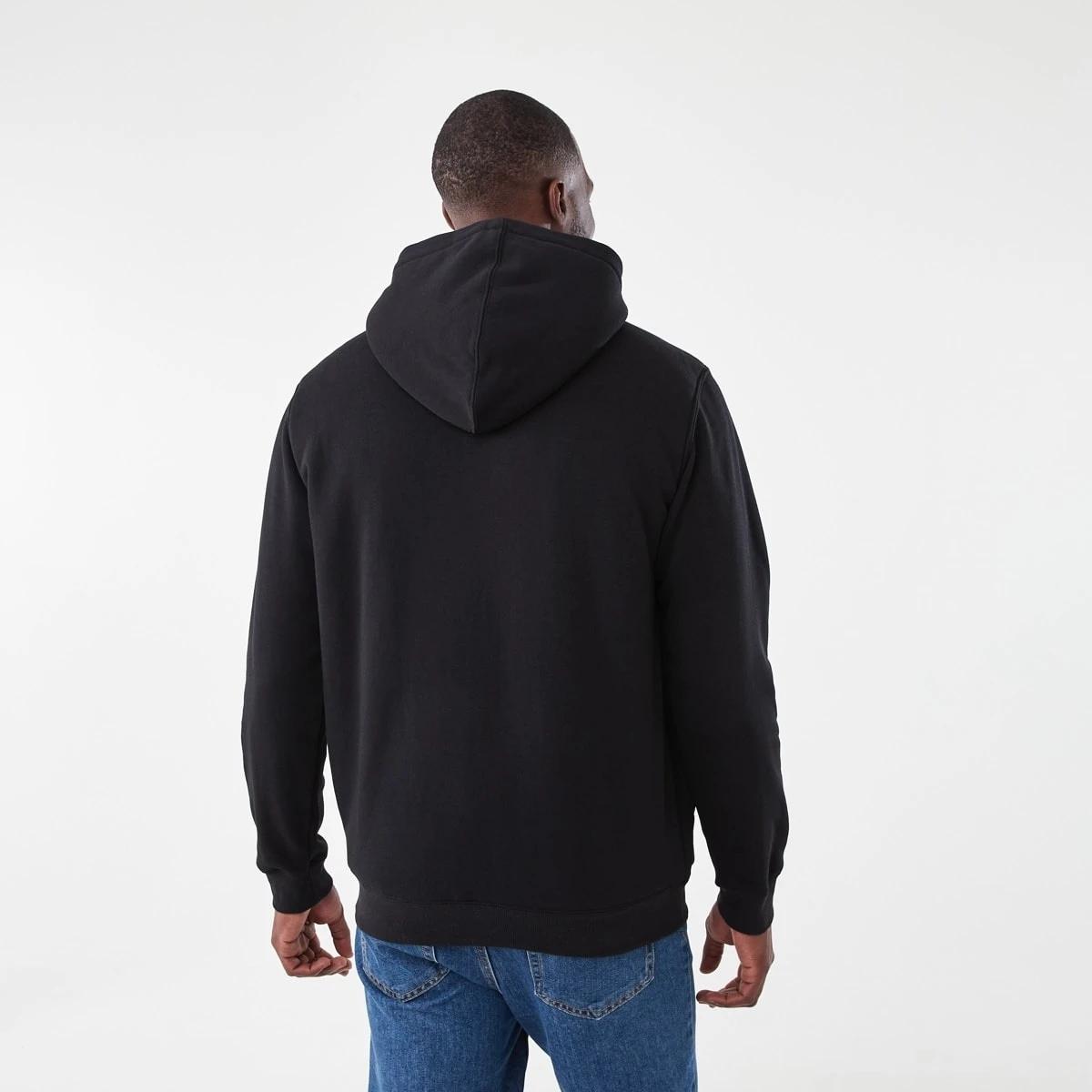 4 Sherpa Lined Zip Through Hoodie Black, 4 of 7