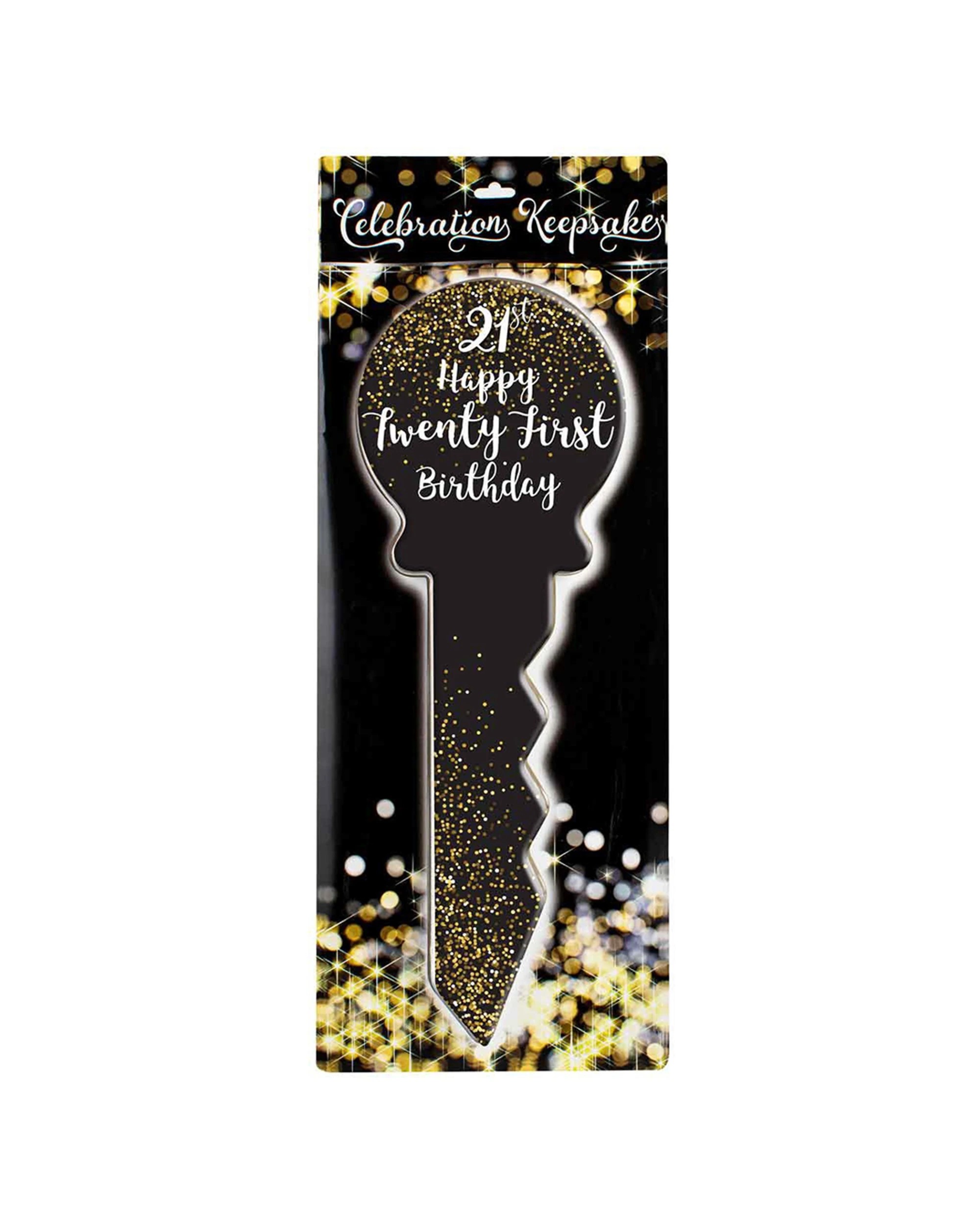 2 21st Birthday Key Black And Gold 30cm Novelty Celebration Signing Gift Set
 - Black, 2 of 3