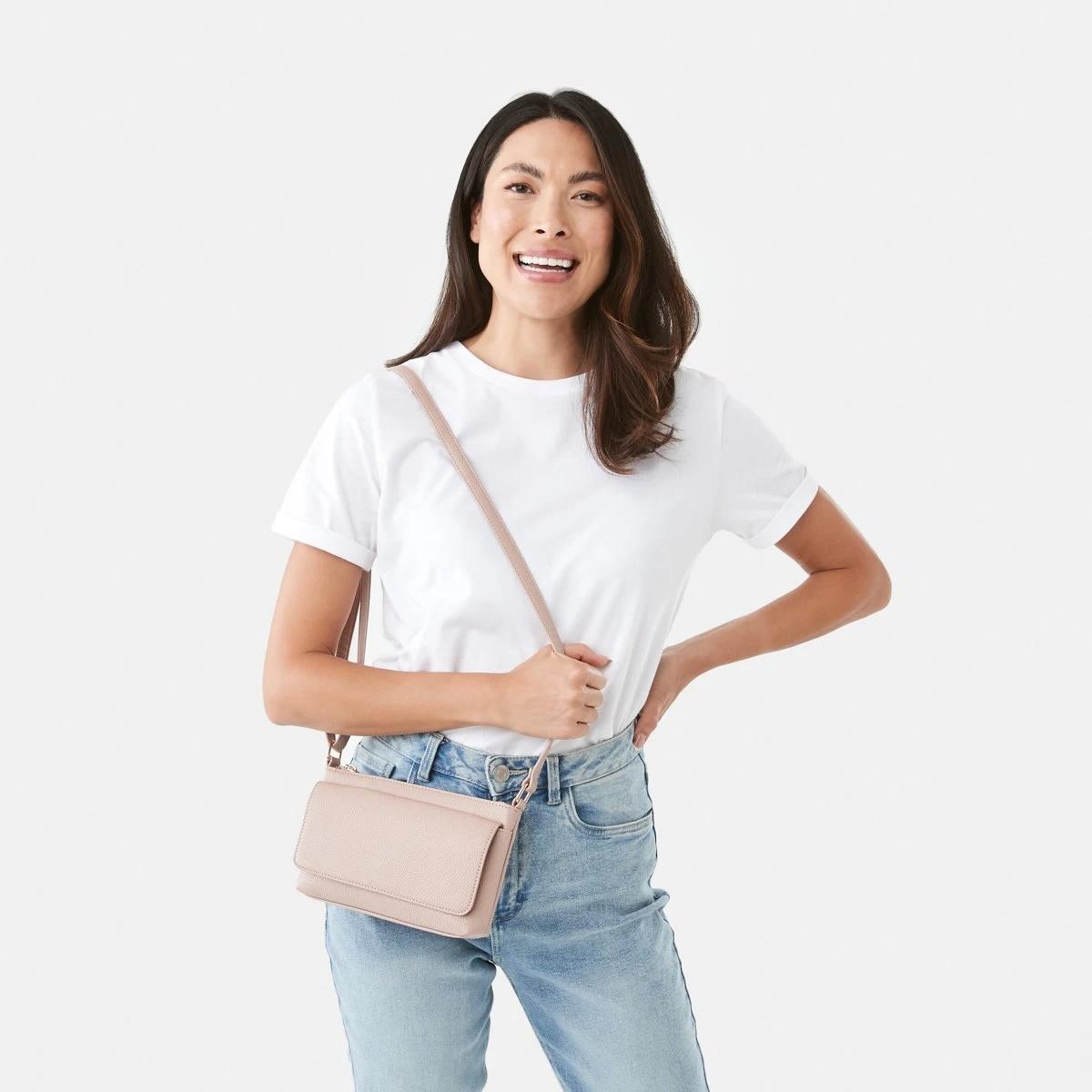 5 Envelope Pocket Crossbody Bag BUFF PINK, 5 of 5